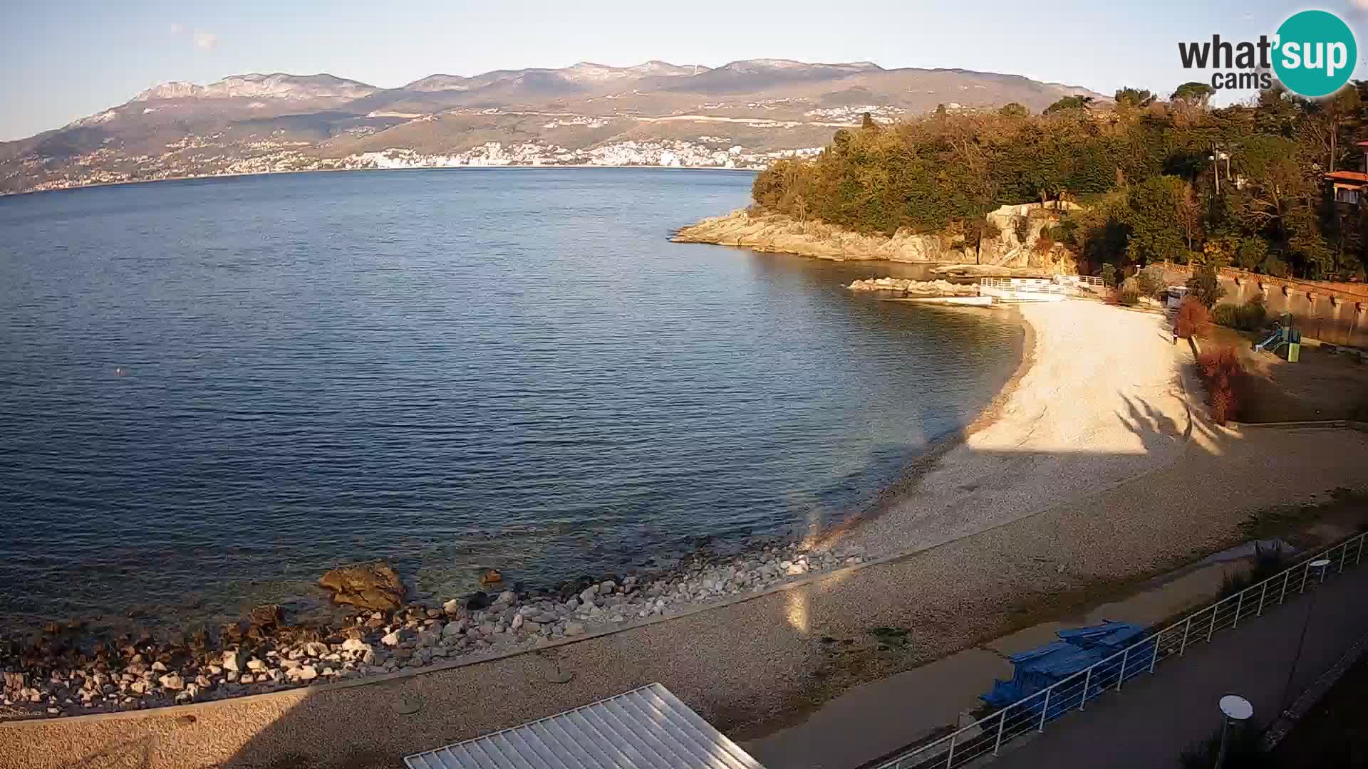 Rijeka web kamera plaža pri Bazenih Kantrida