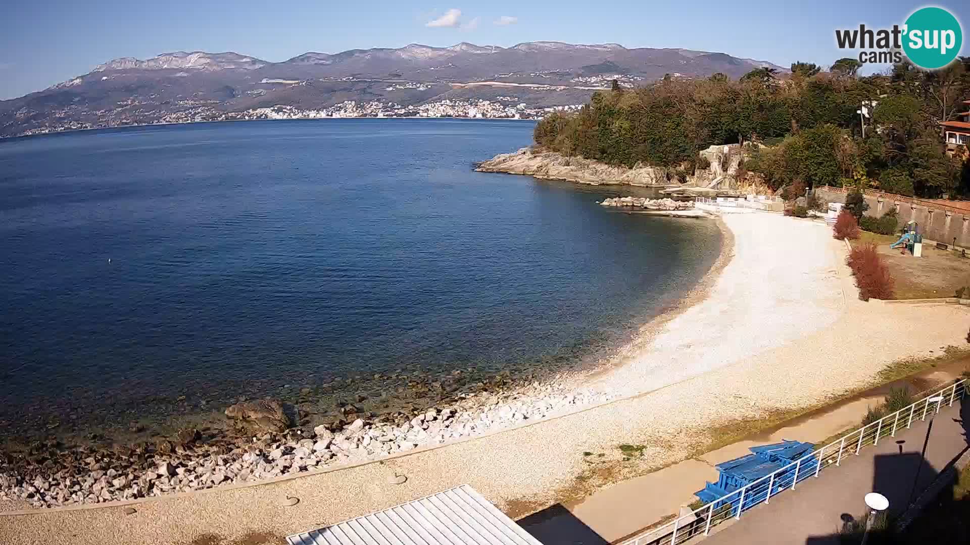Reka Spletna kamera  plaža pri Bazenih Kantrida