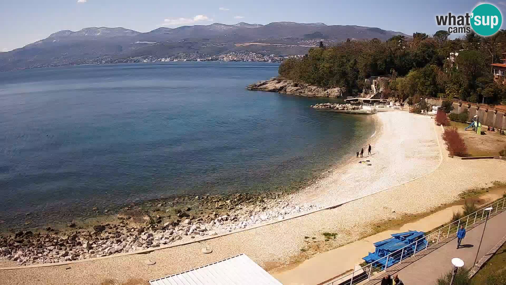 Rijeka web kamera plaža pri Bazenih Kantrida