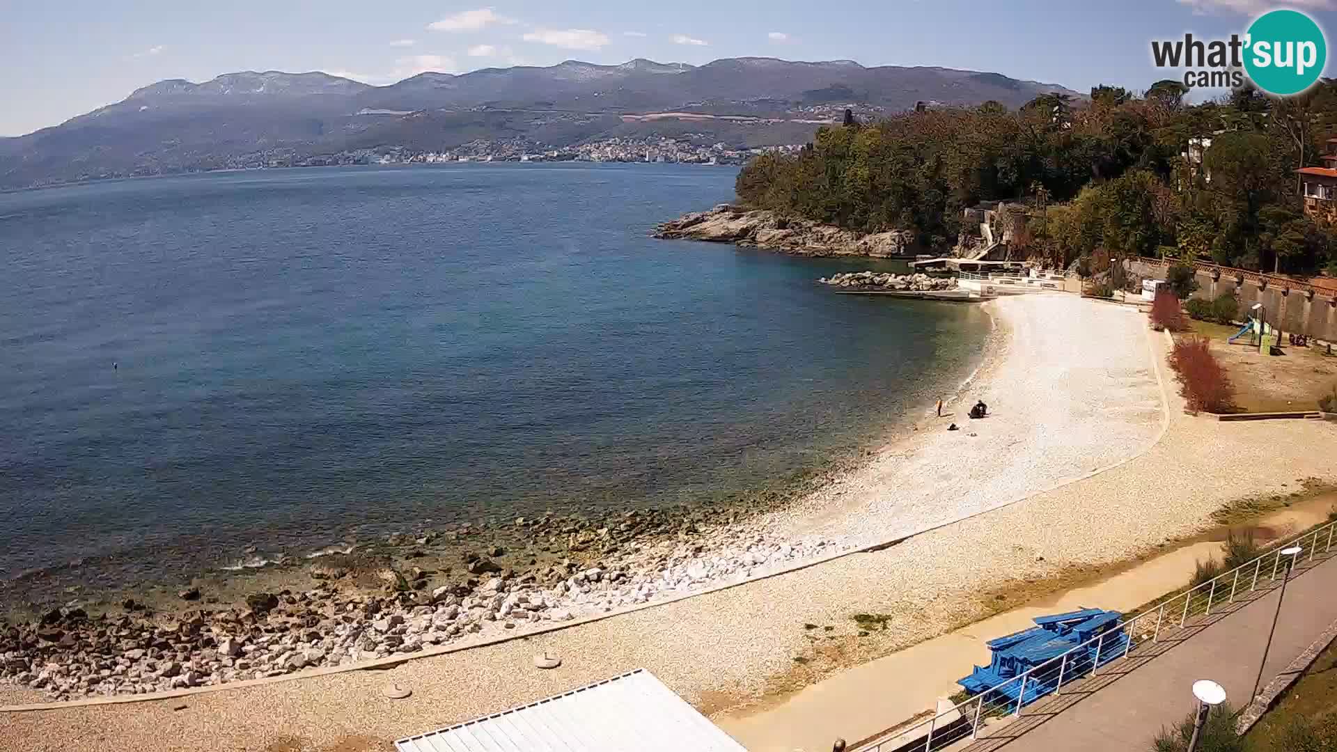 Rijeka web kamera plaža pri Bazenih Kantrida