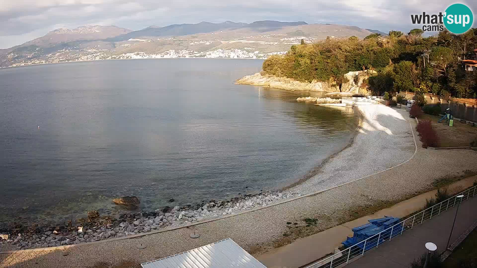 Rijeka web kamera plaža pri Bazenih Kantrida