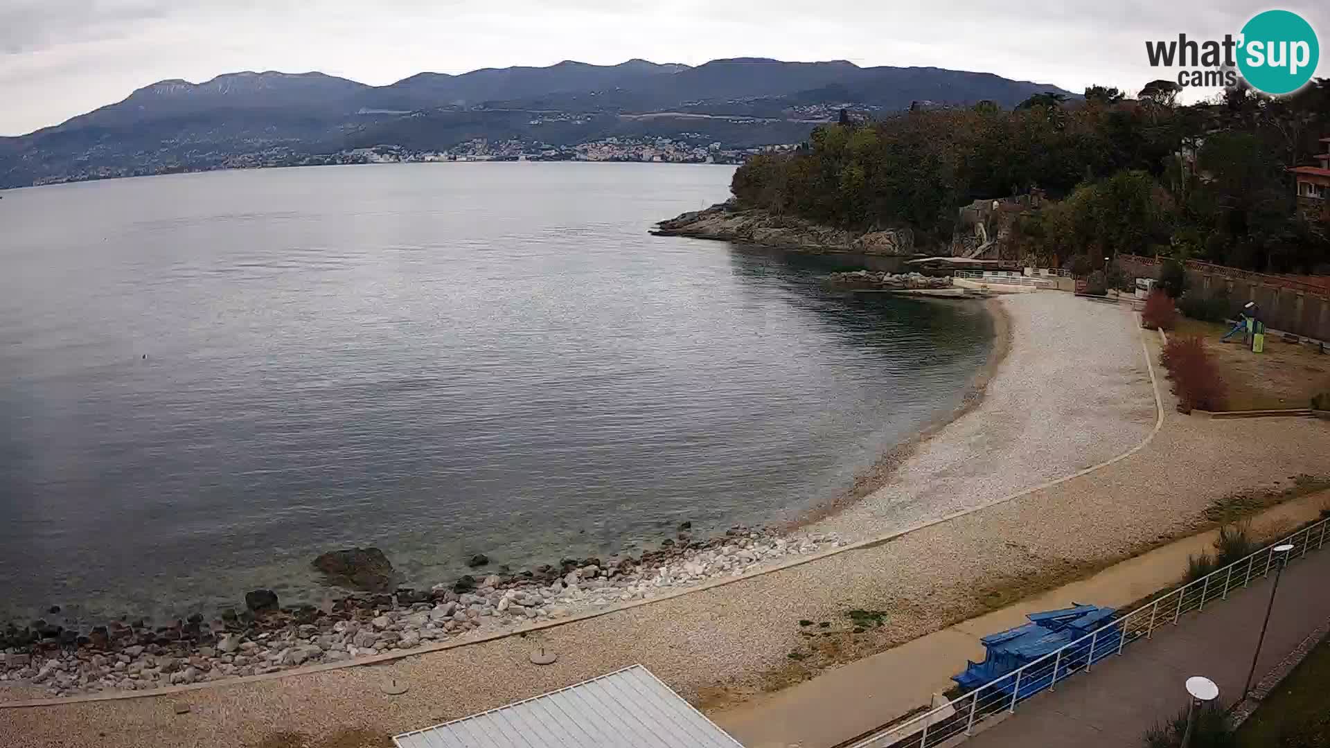 Rijeka web kamera plaža pri Bazenih Kantrida