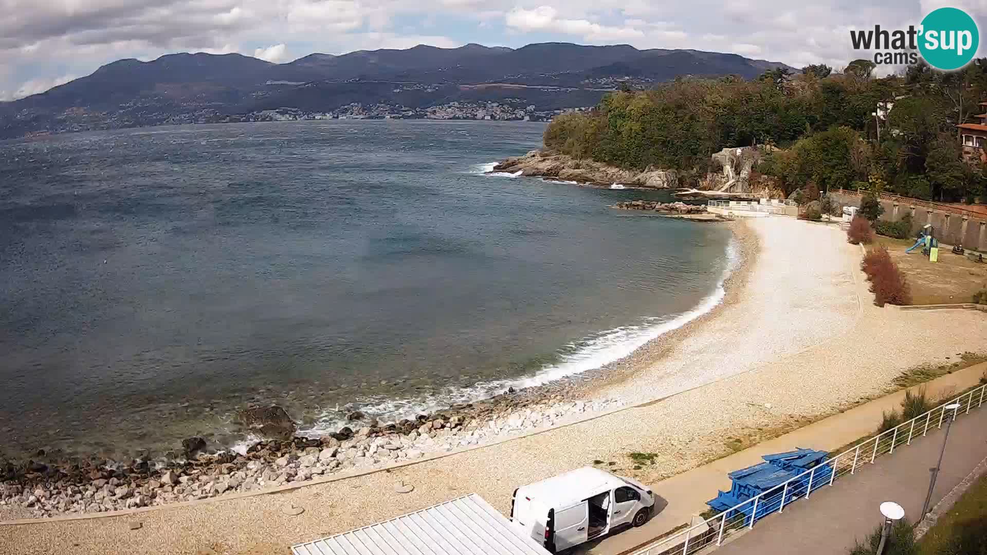 Rijeka web kamera plaža pri Bazenih Kantrida