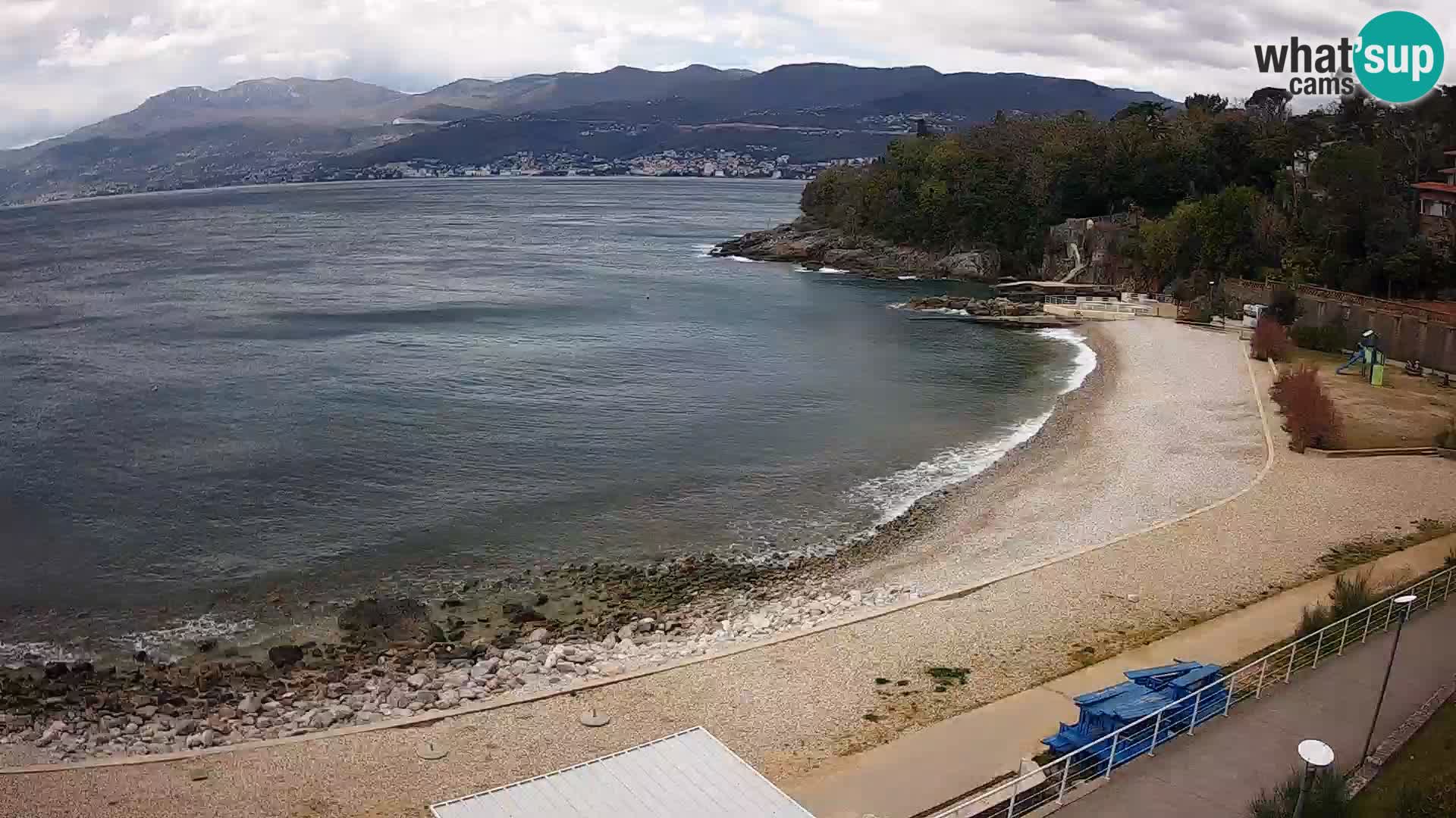 Reka Spletna kamera  plaža pri Bazenih Kantrida