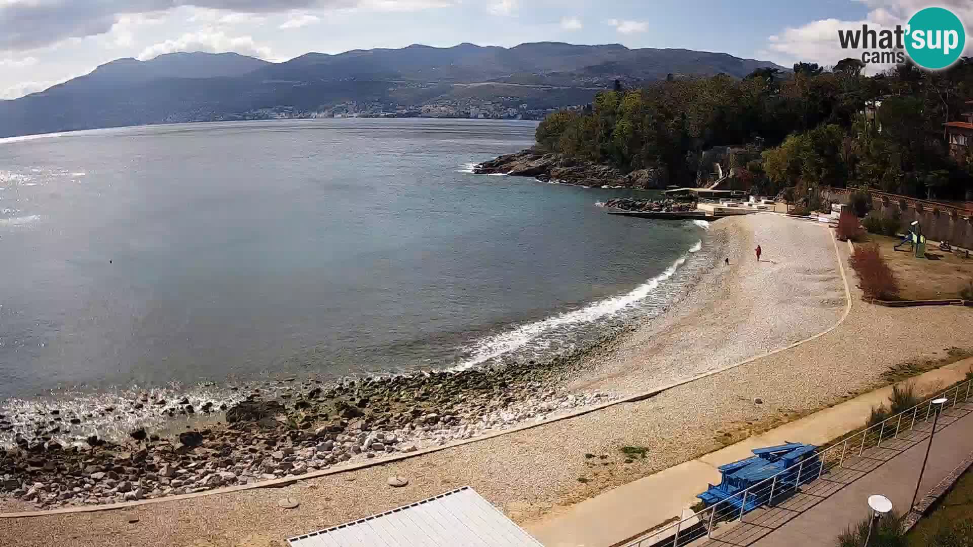 Rijeka web kamera plaža pri Bazenih Kantrida