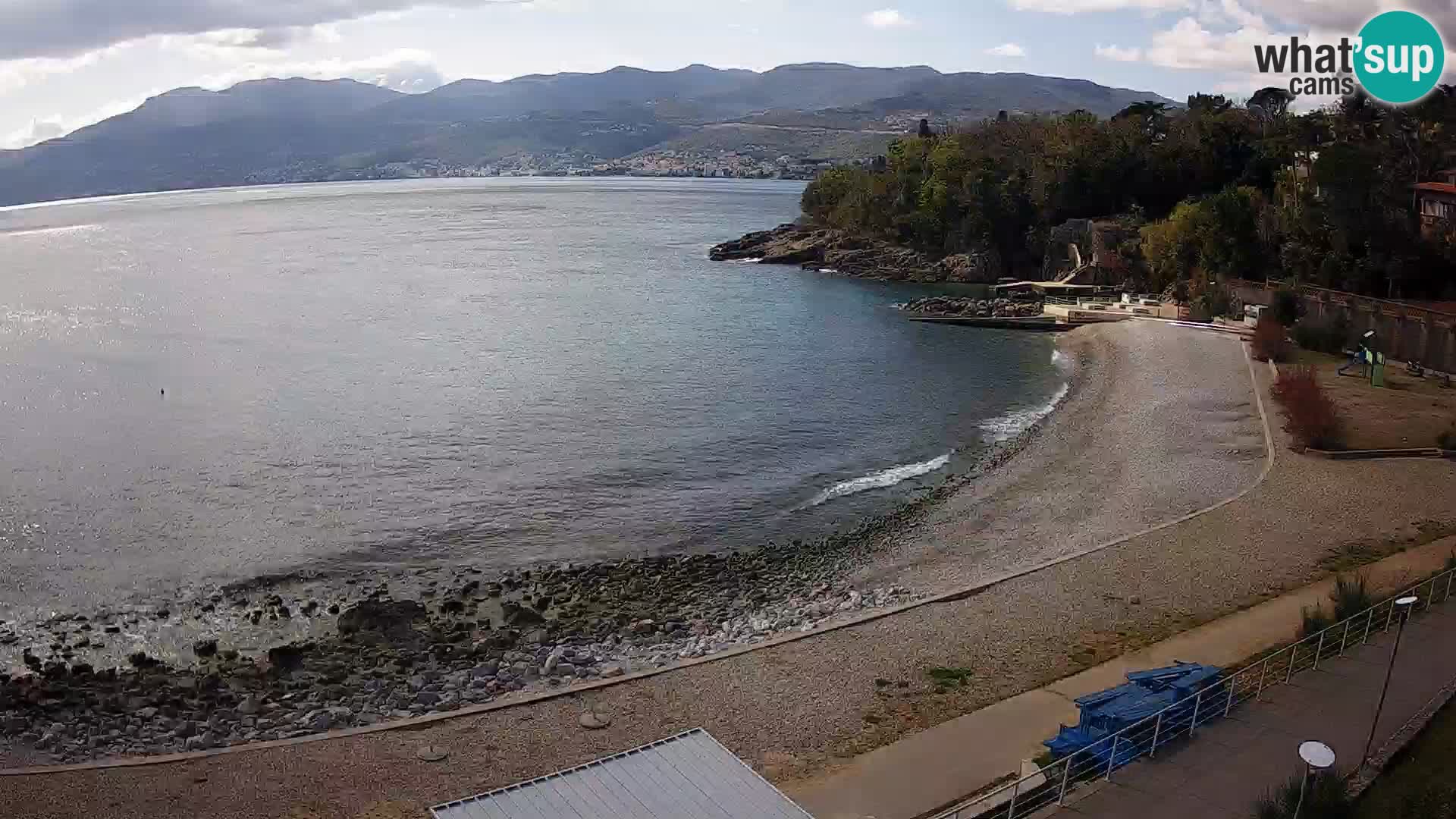 Rijeka web kamera plaža pri Bazenih Kantrida