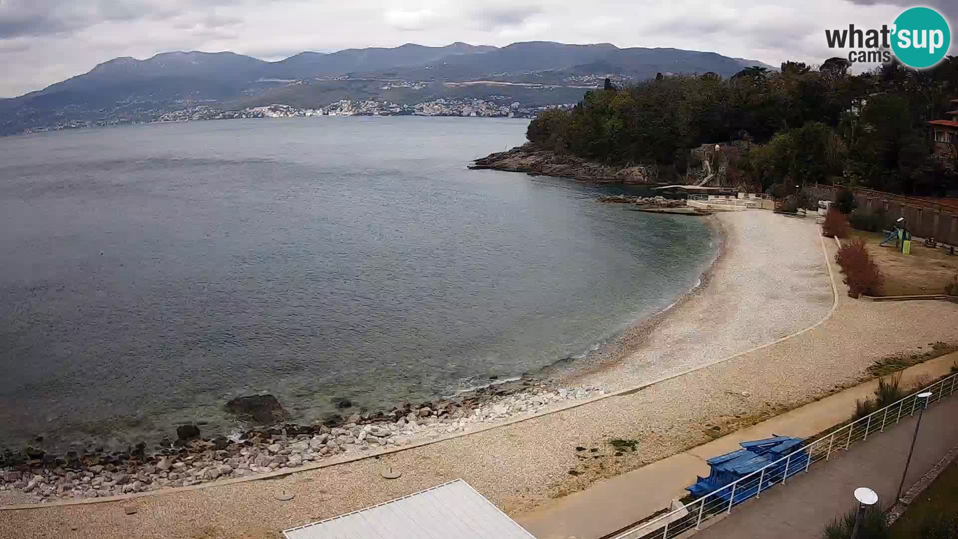 Rijeka web kamera plaža pri Bazenih Kantrida