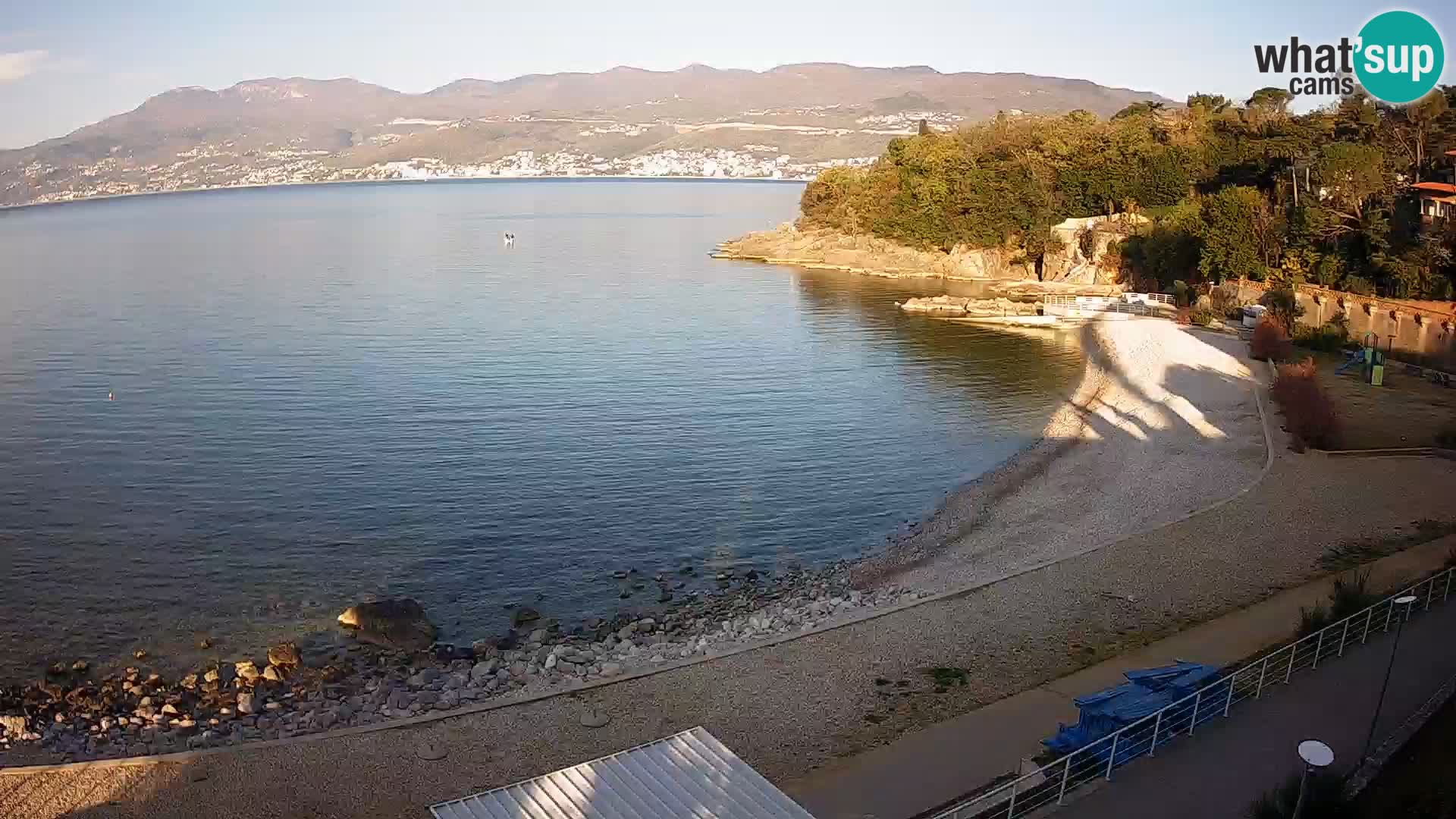 Reka Spletna kamera  plaža pri Bazenih Kantrida