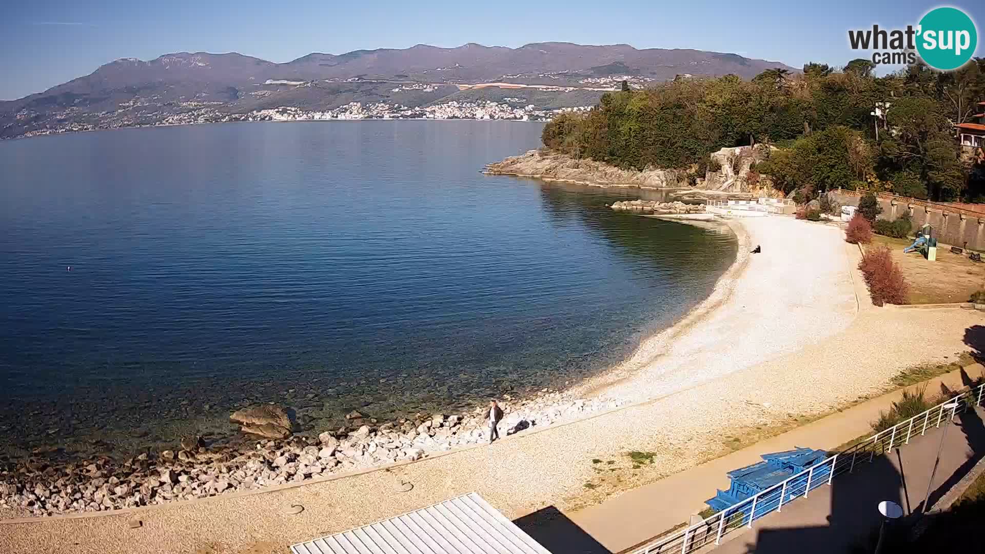 Rijeka web kamera plaža pri Bazenih Kantrida