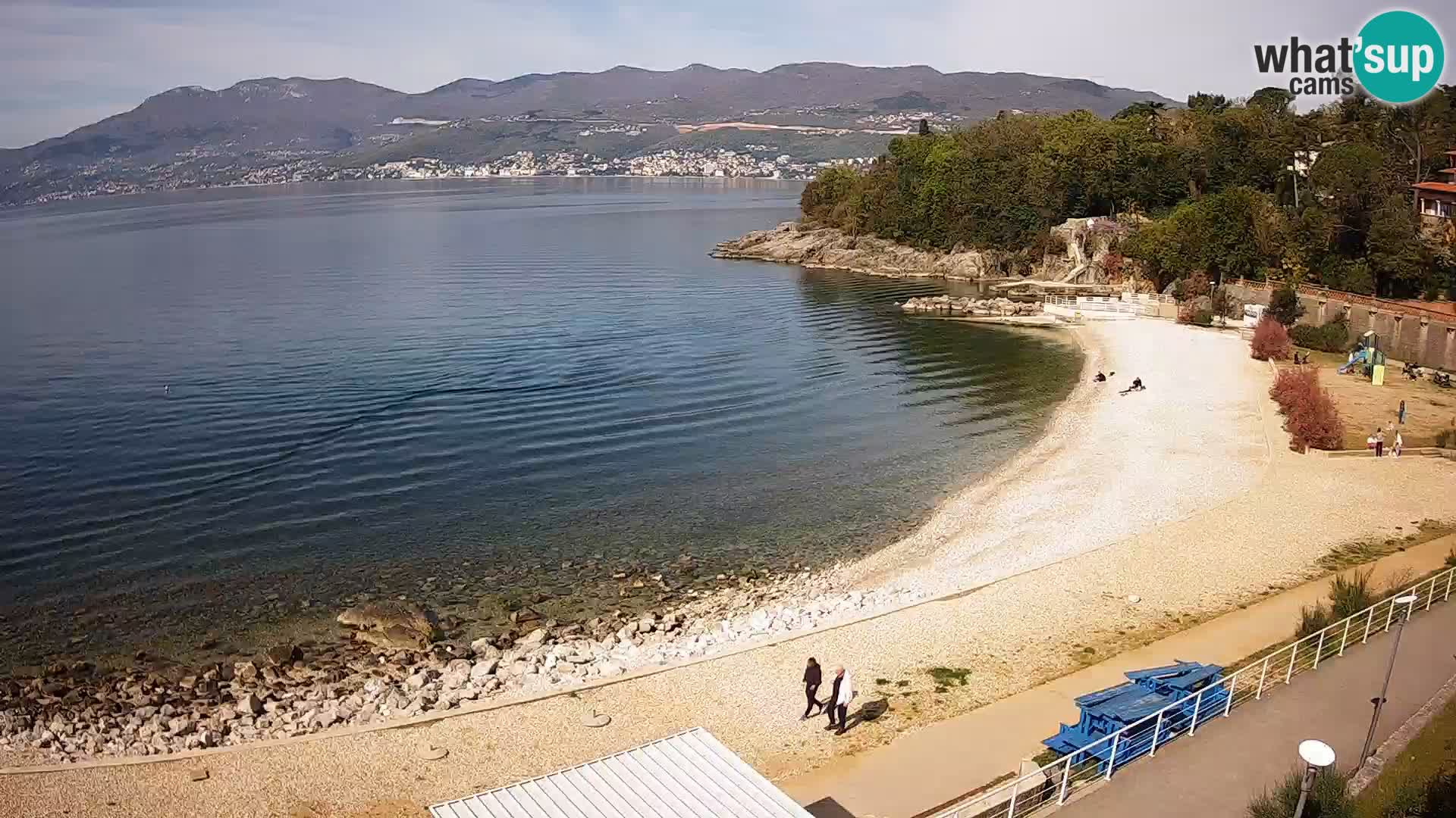 Rijeka web kamera plaža pri Bazenih Kantrida
