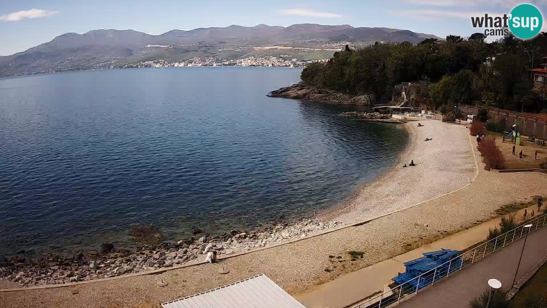 Reka Spletna kamera  plaža pri Bazenih Kantrida