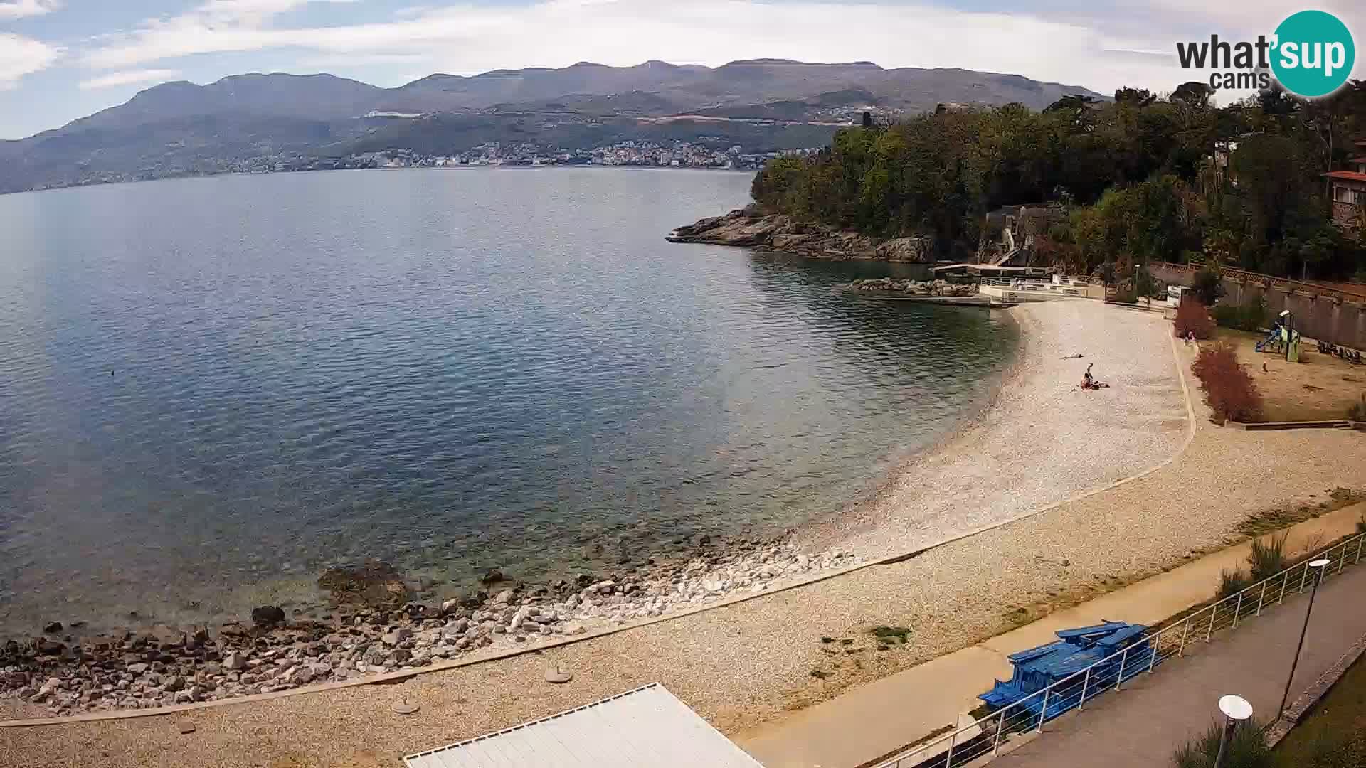 Rijeka web kamera plaža pri Bazenih Kantrida