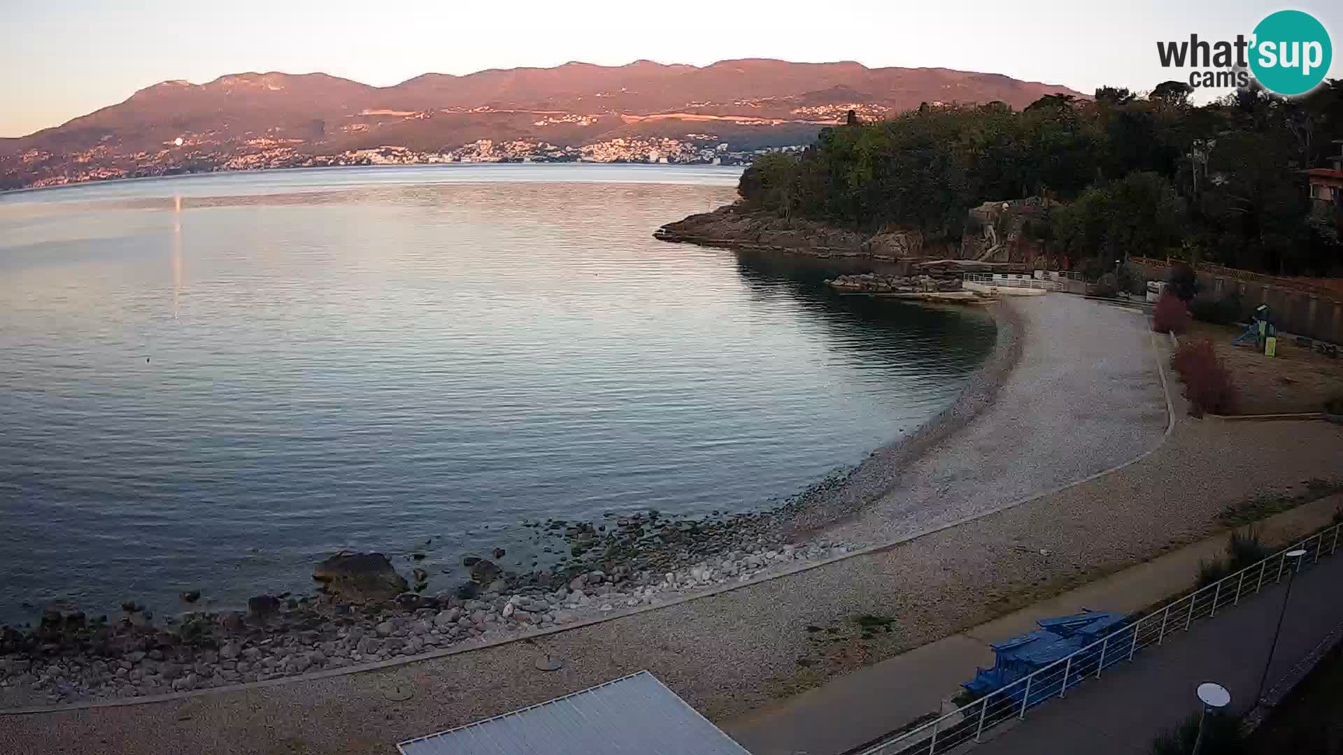 Reka Spletna kamera  plaža pri Bazenih Kantrida