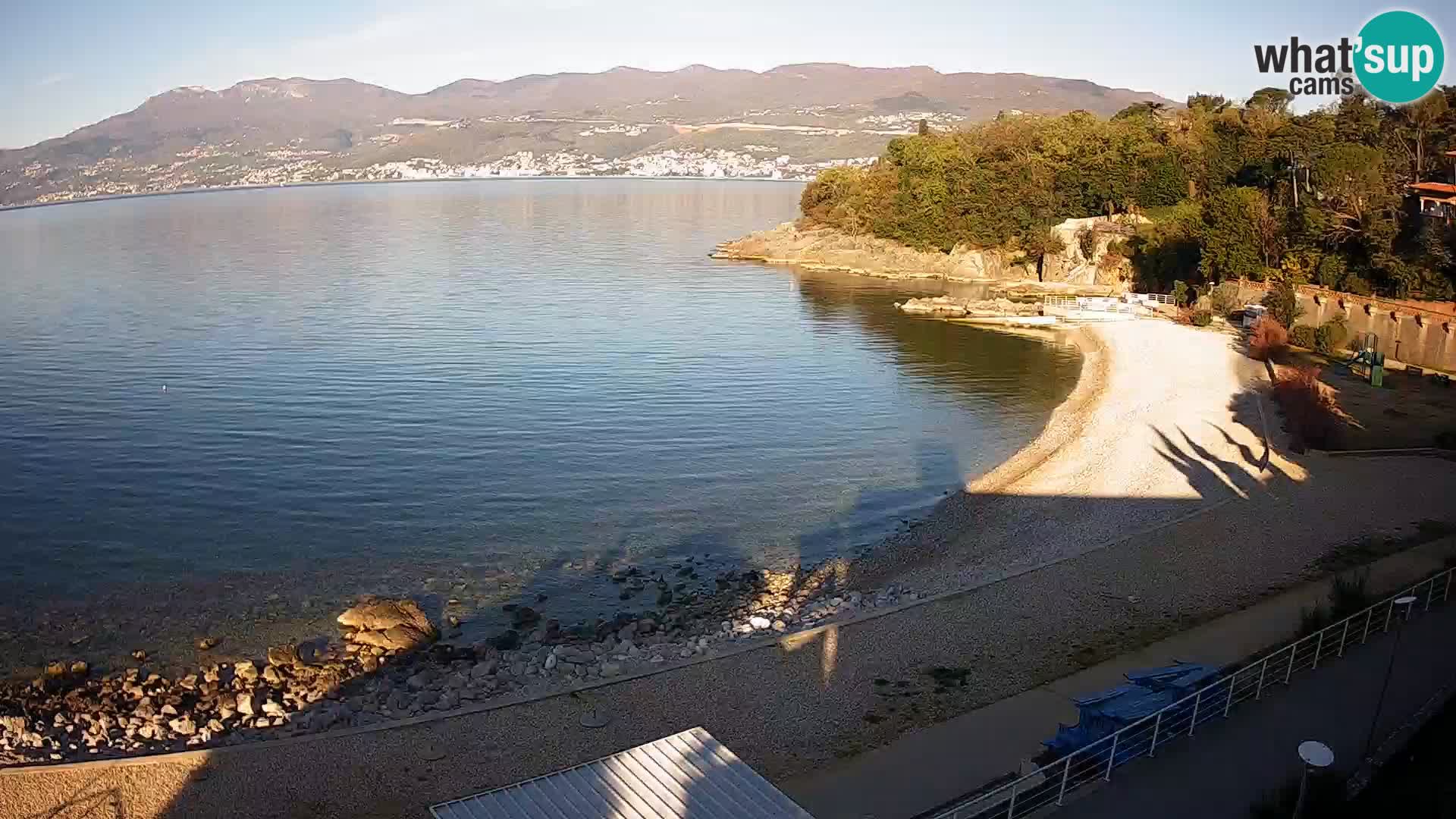 Rijeka web kamera plaža pri Bazenih Kantrida