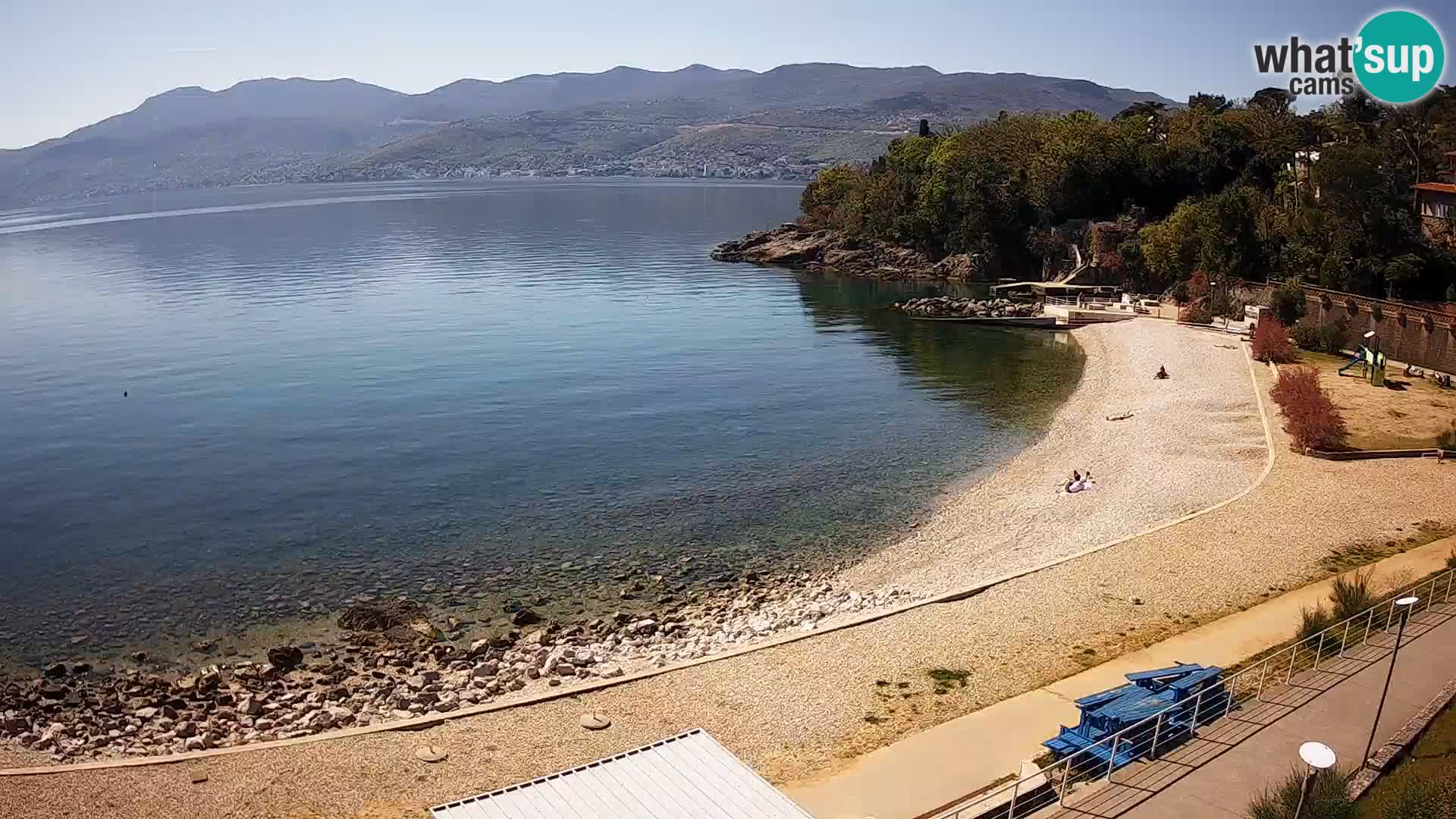 Rijeka web kamera plaža pri Bazenih Kantrida