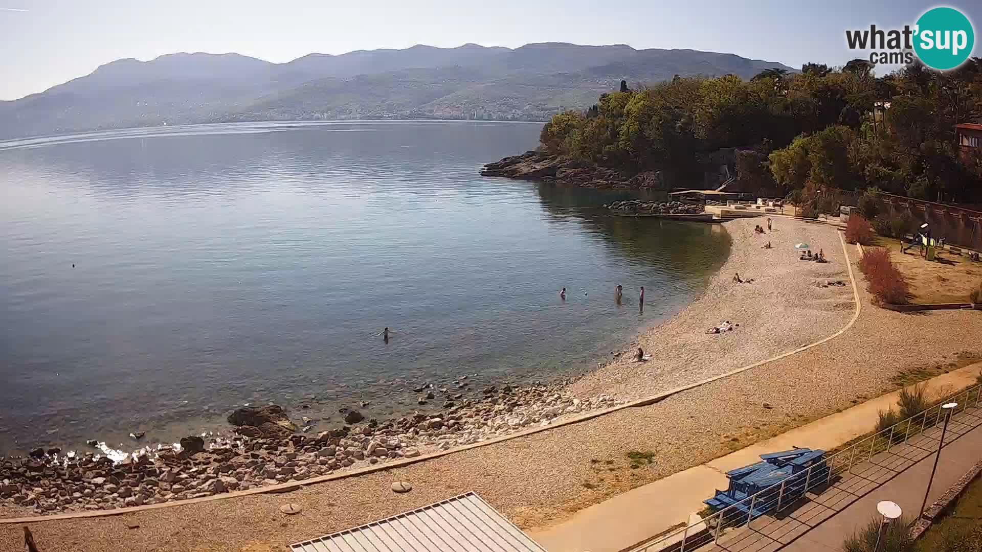 Rijeka web kamera plaža pri Bazenih Kantrida