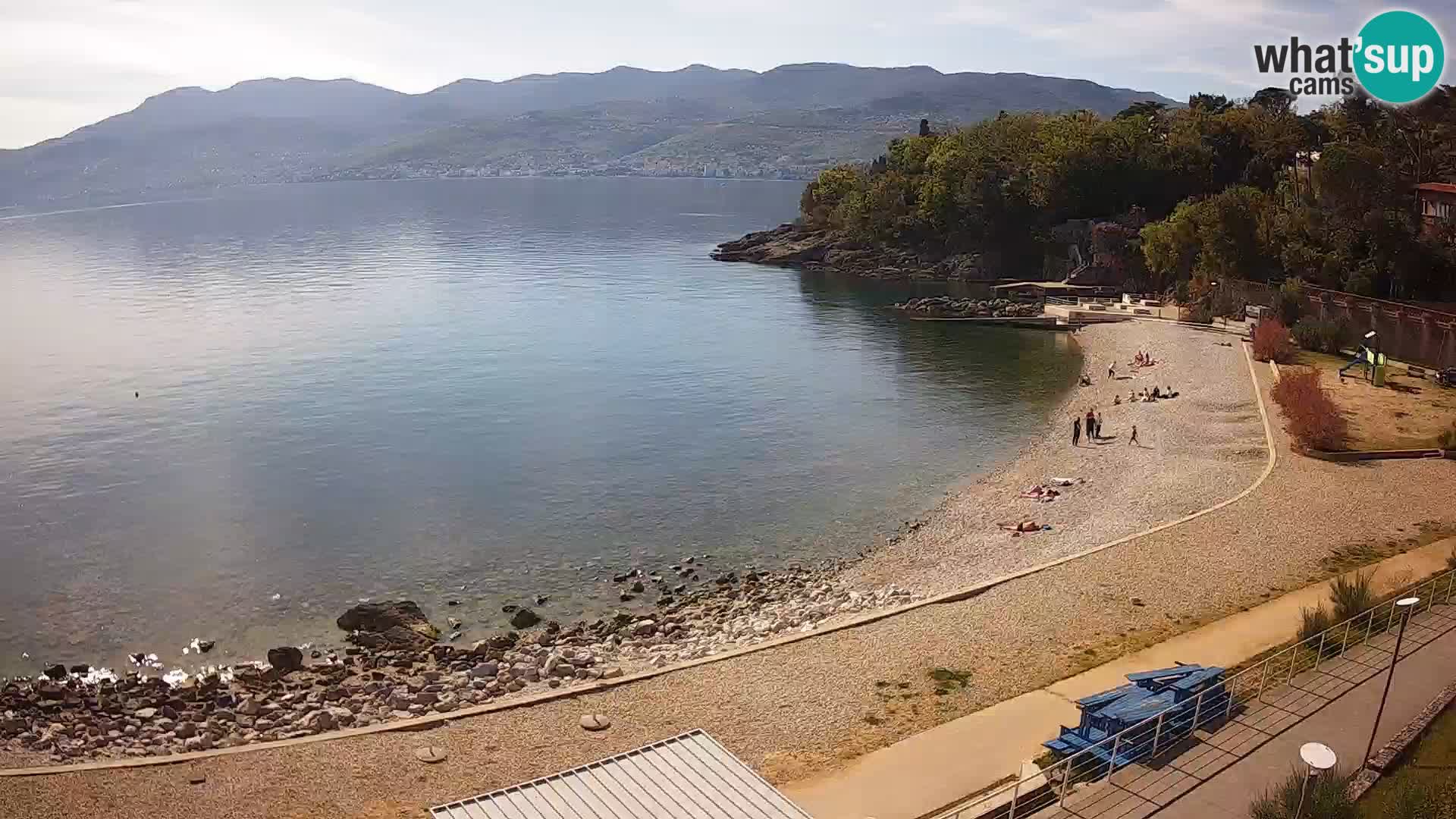 Rijeka web kamera plaža pri Bazenih Kantrida
