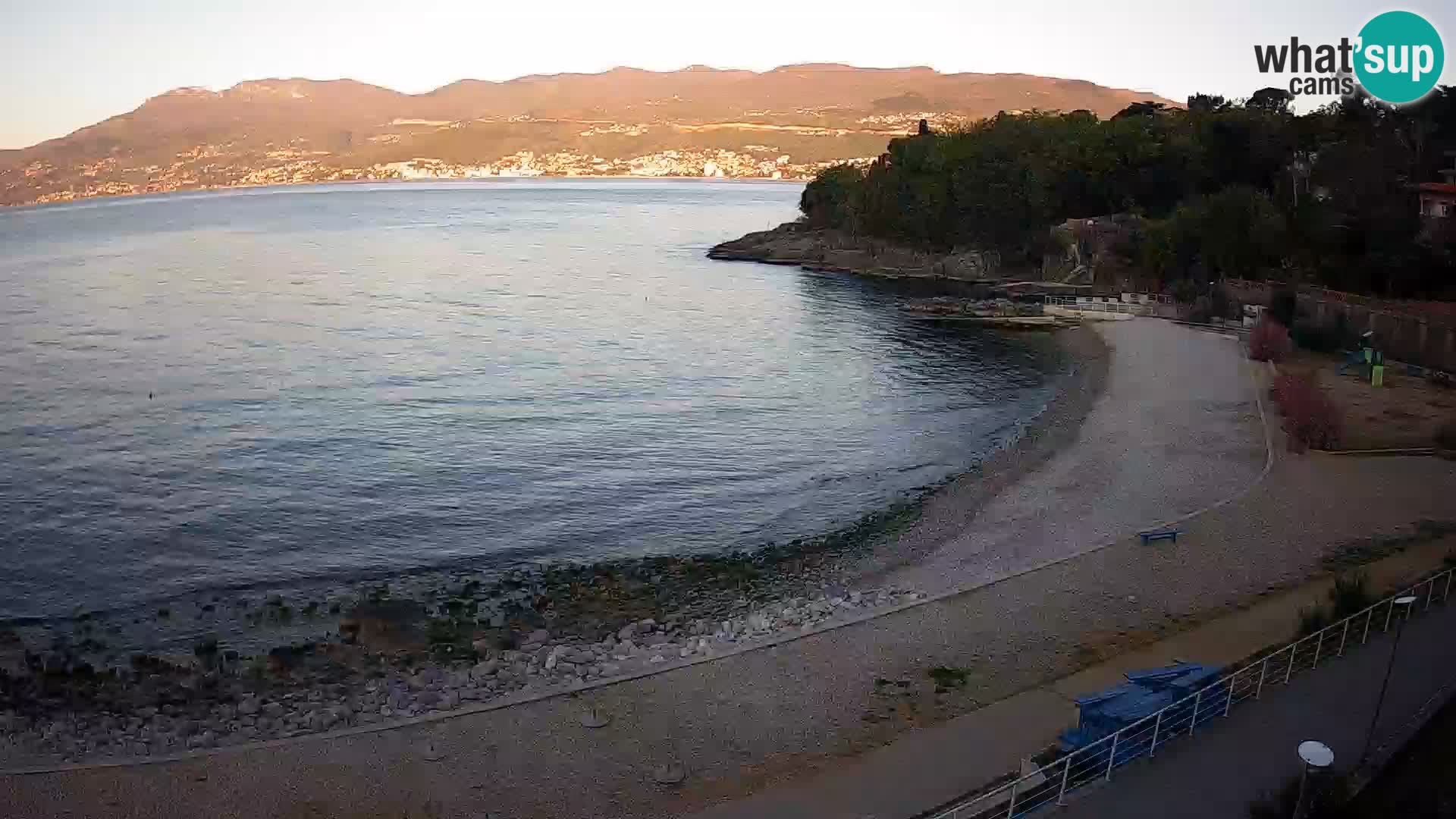 Rijeka web kamera plaža pri Bazenih Kantrida