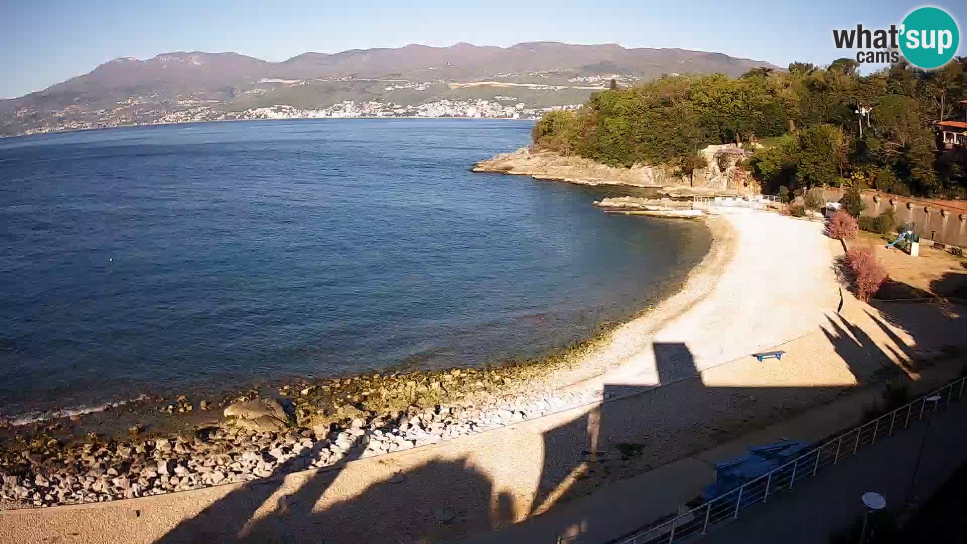 Rijeka web kamera plaža pri Bazenih Kantrida