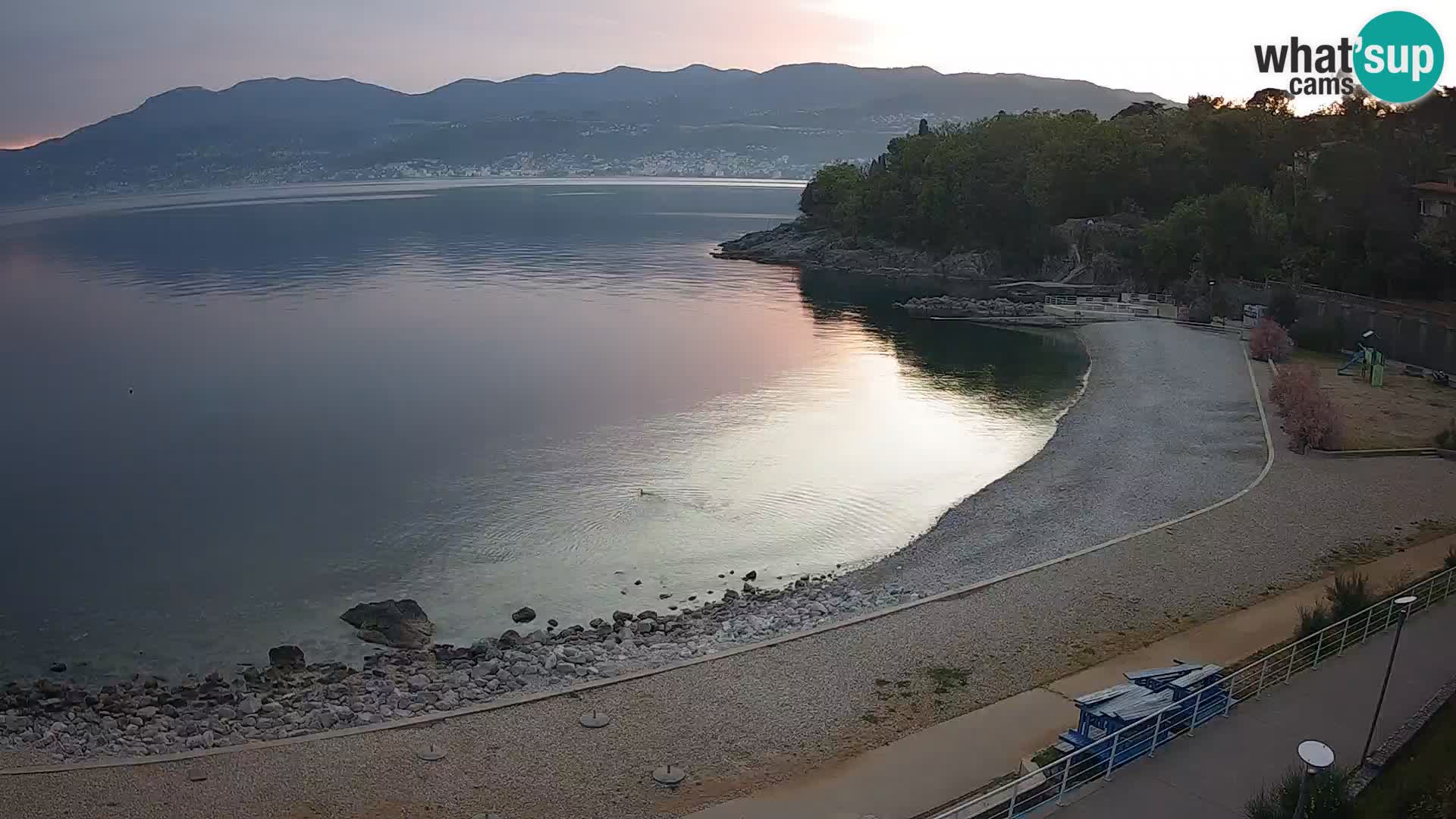 Reka Spletna kamera  plaža pri Bazenih Kantrida