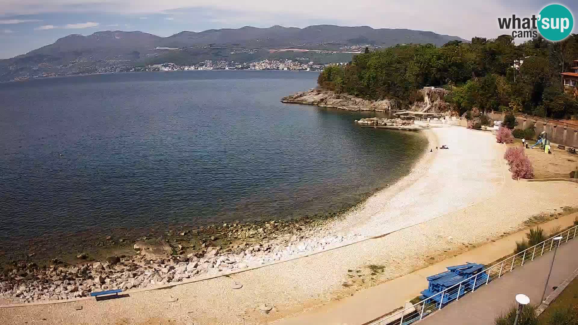 Reka Spletna kamera  plaža pri Bazenih Kantrida