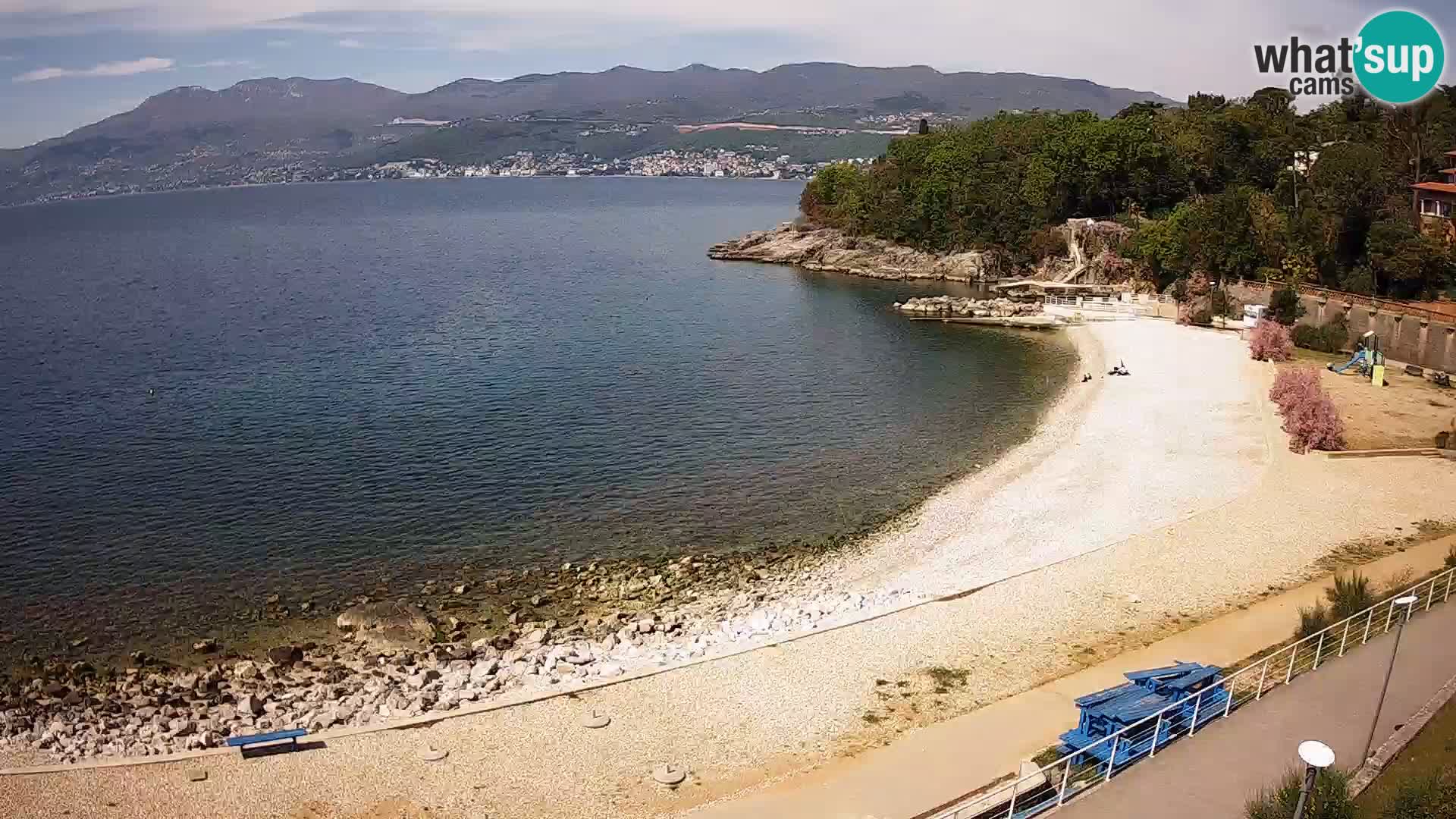 Rijeka web kamera plaža pri Bazenih Kantrida