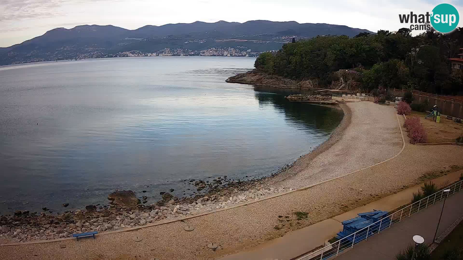 Rijeka web kamera plaža pri Bazenih Kantrida