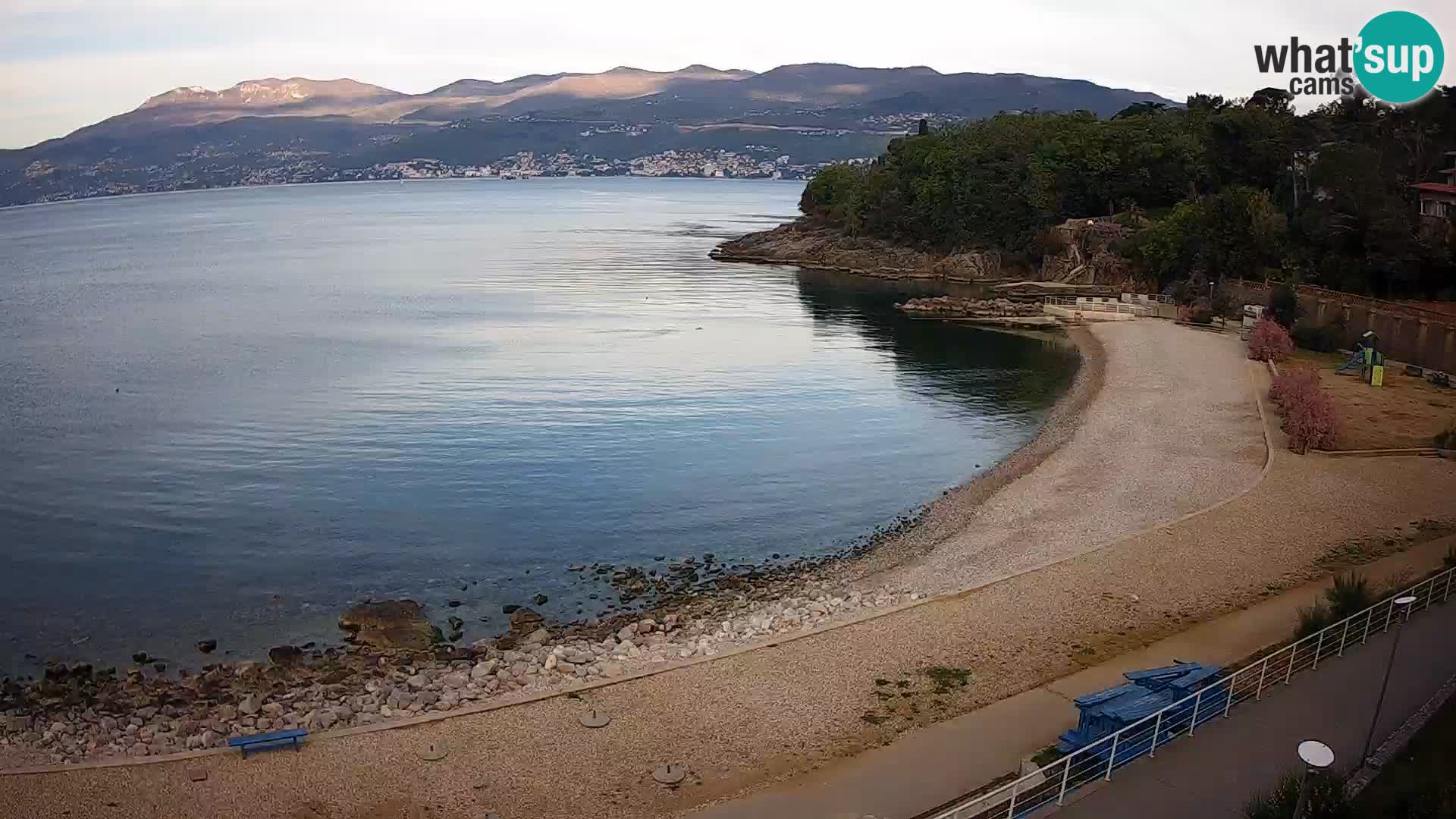 Reka Spletna kamera  plaža pri Bazenih Kantrida
