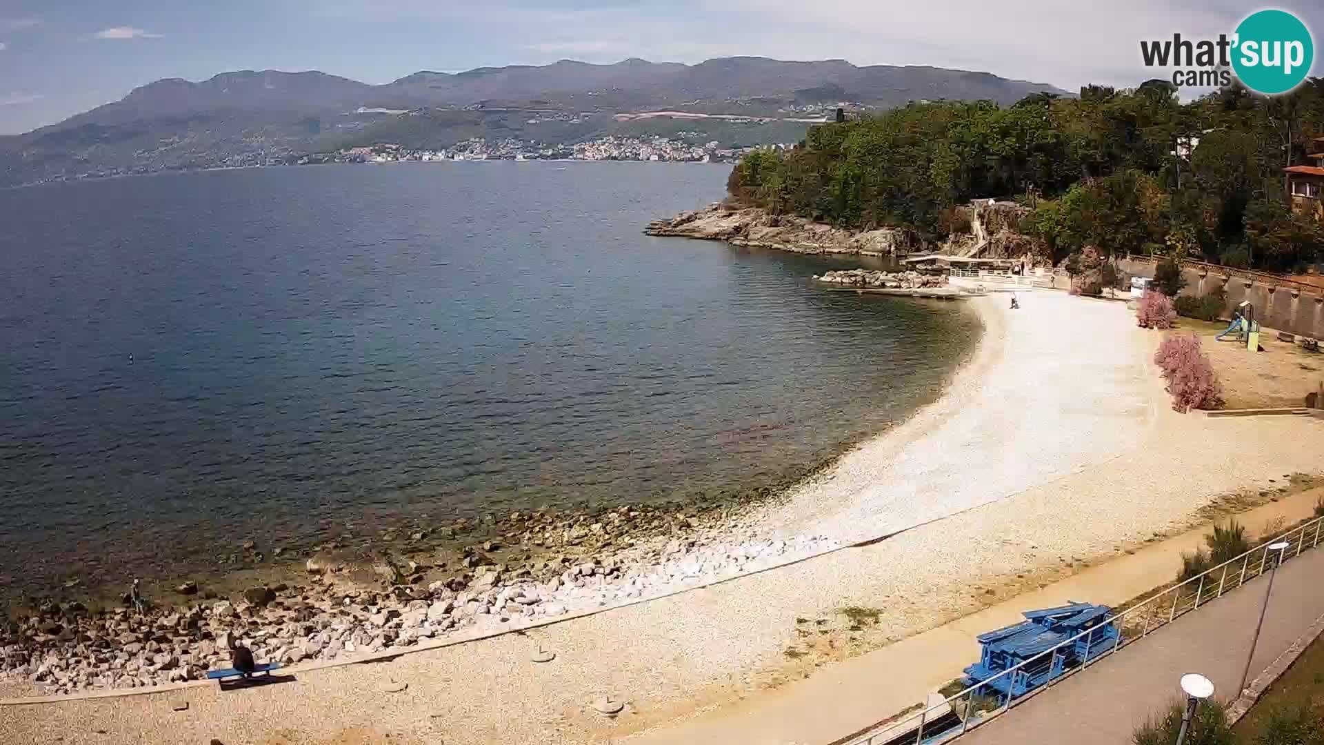 Rijeka web kamera plaža pri Bazenih Kantrida