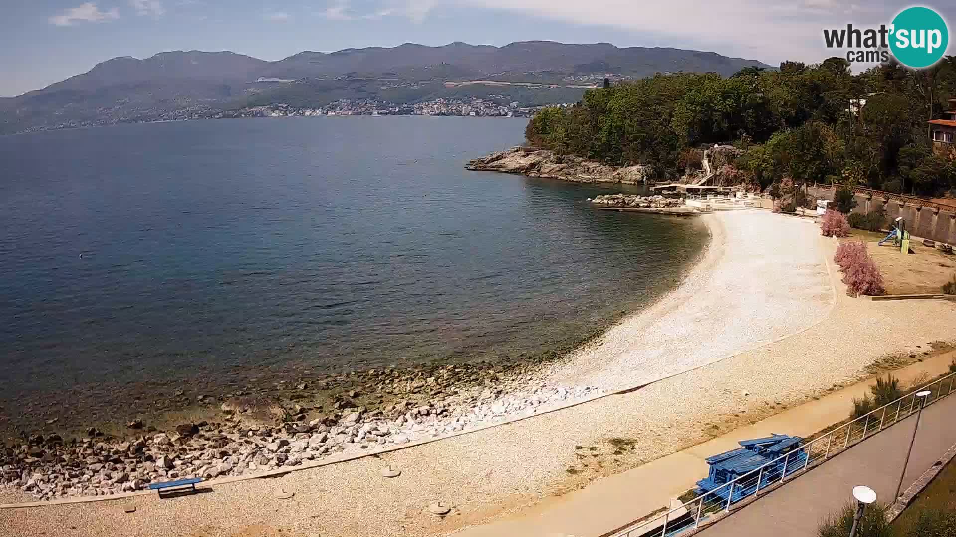 Rijeka web kamera plaža pri Bazenih Kantrida