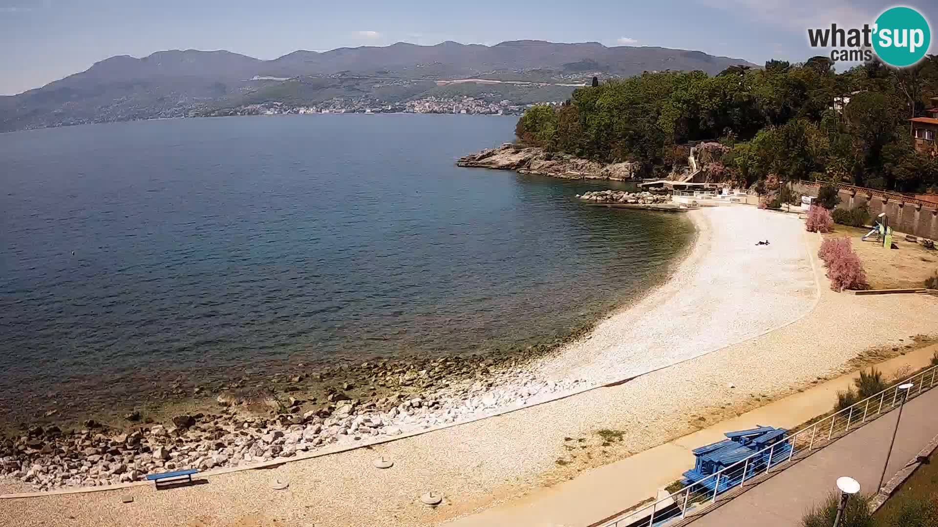 Rijeka web kamera plaža pri Bazenih Kantrida