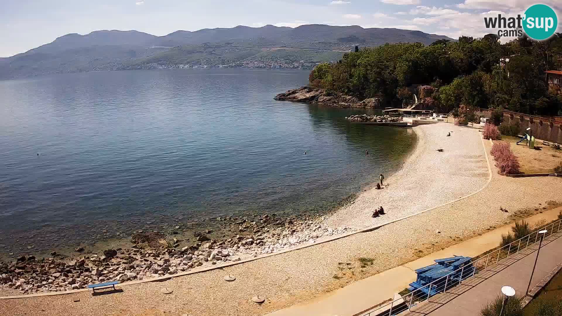Rijeka web kamera plaža pri Bazenih Kantrida
