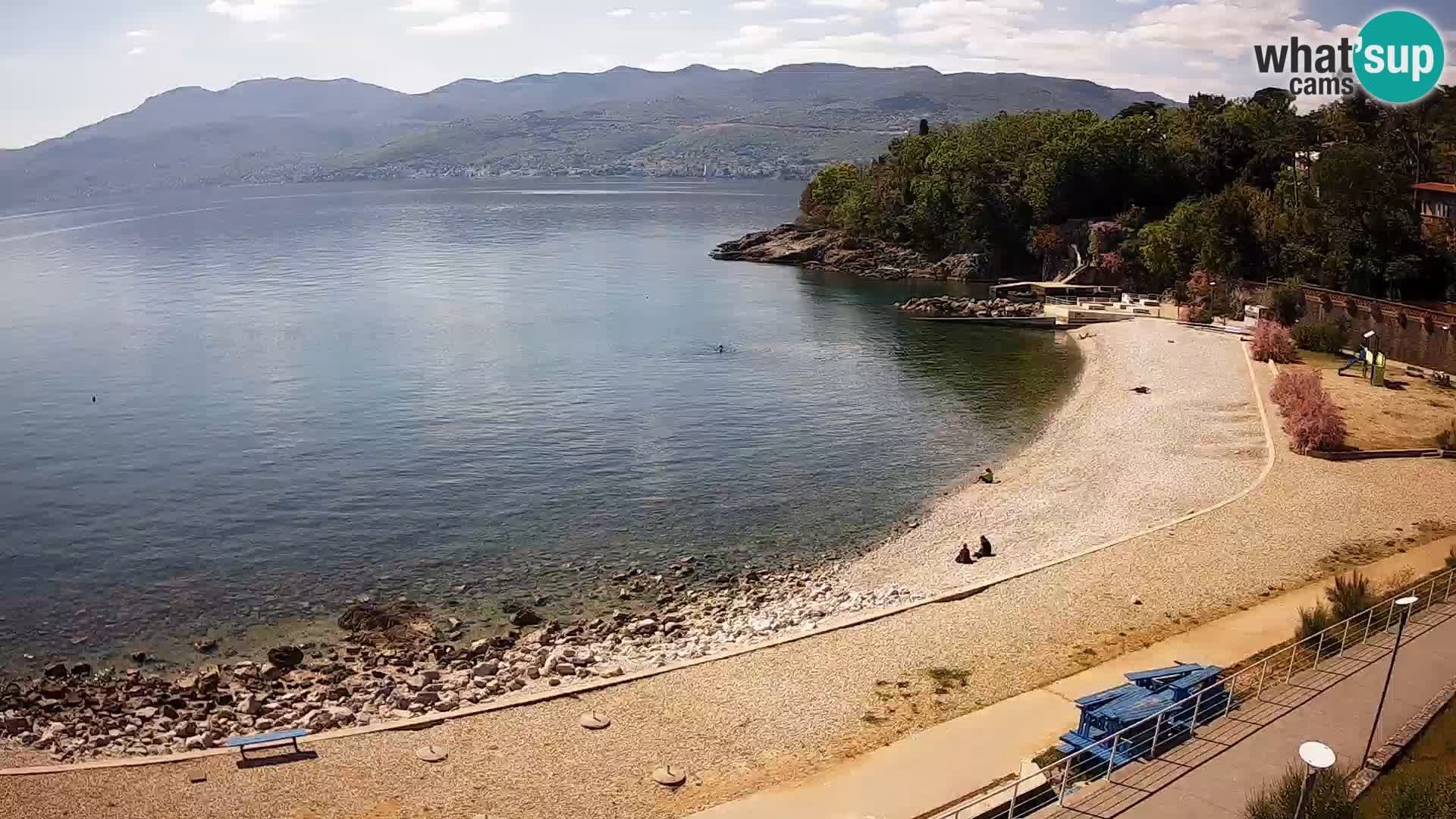 Rijeka web kamera plaža pri Bazenih Kantrida