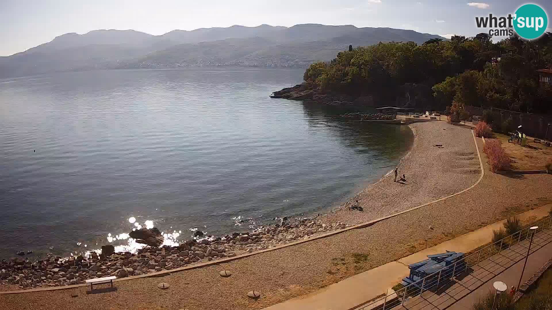 Rijeka web kamera plaža pri Bazenih Kantrida