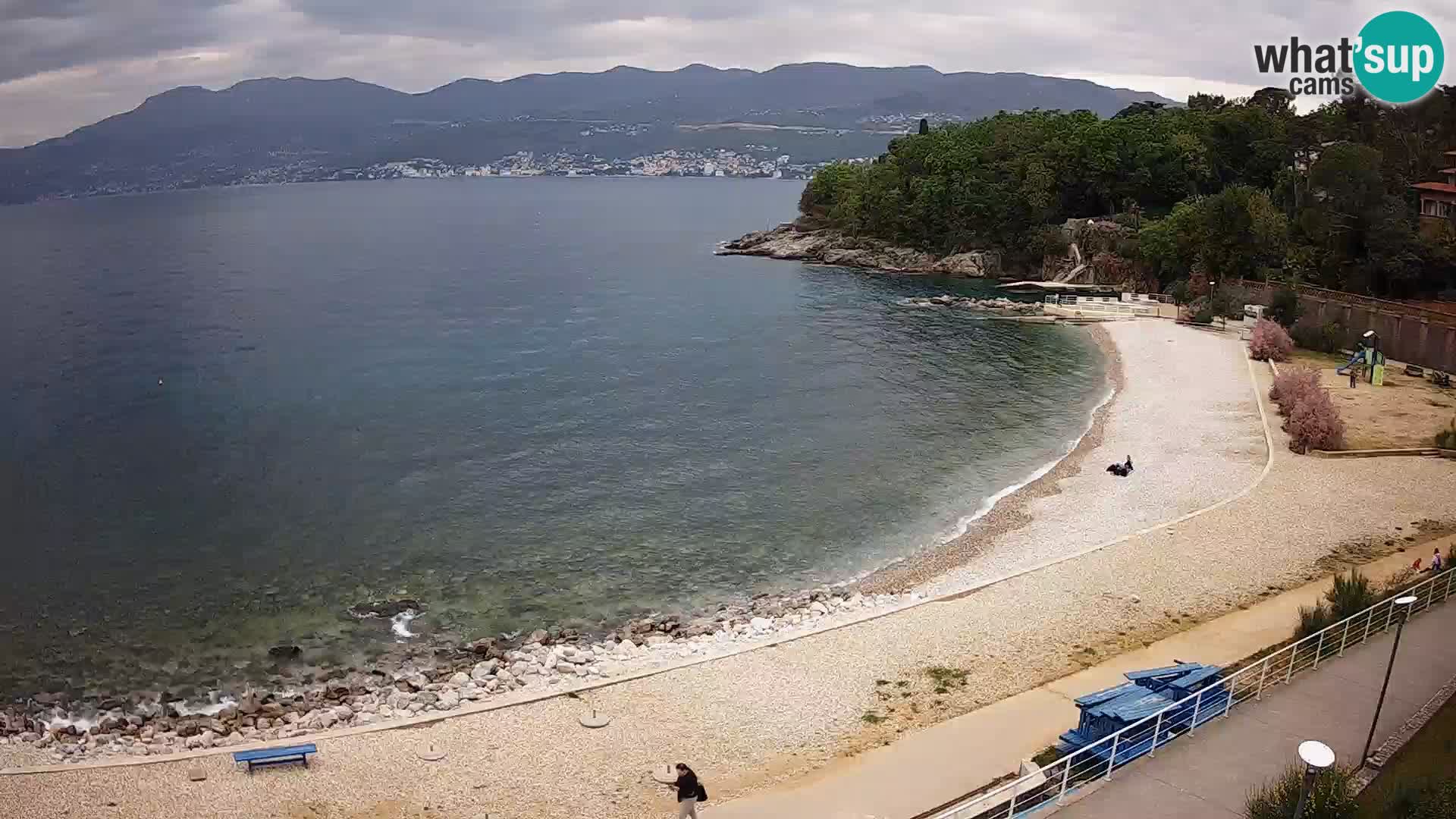 Rijeka web kamera plaža pri Bazenih Kantrida