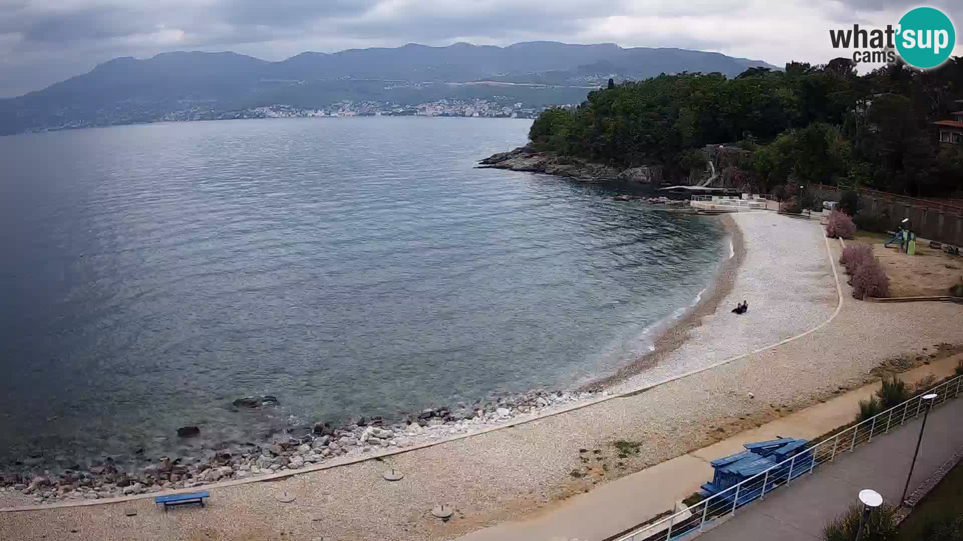 Rijeka web kamera plaža pri Bazenih Kantrida