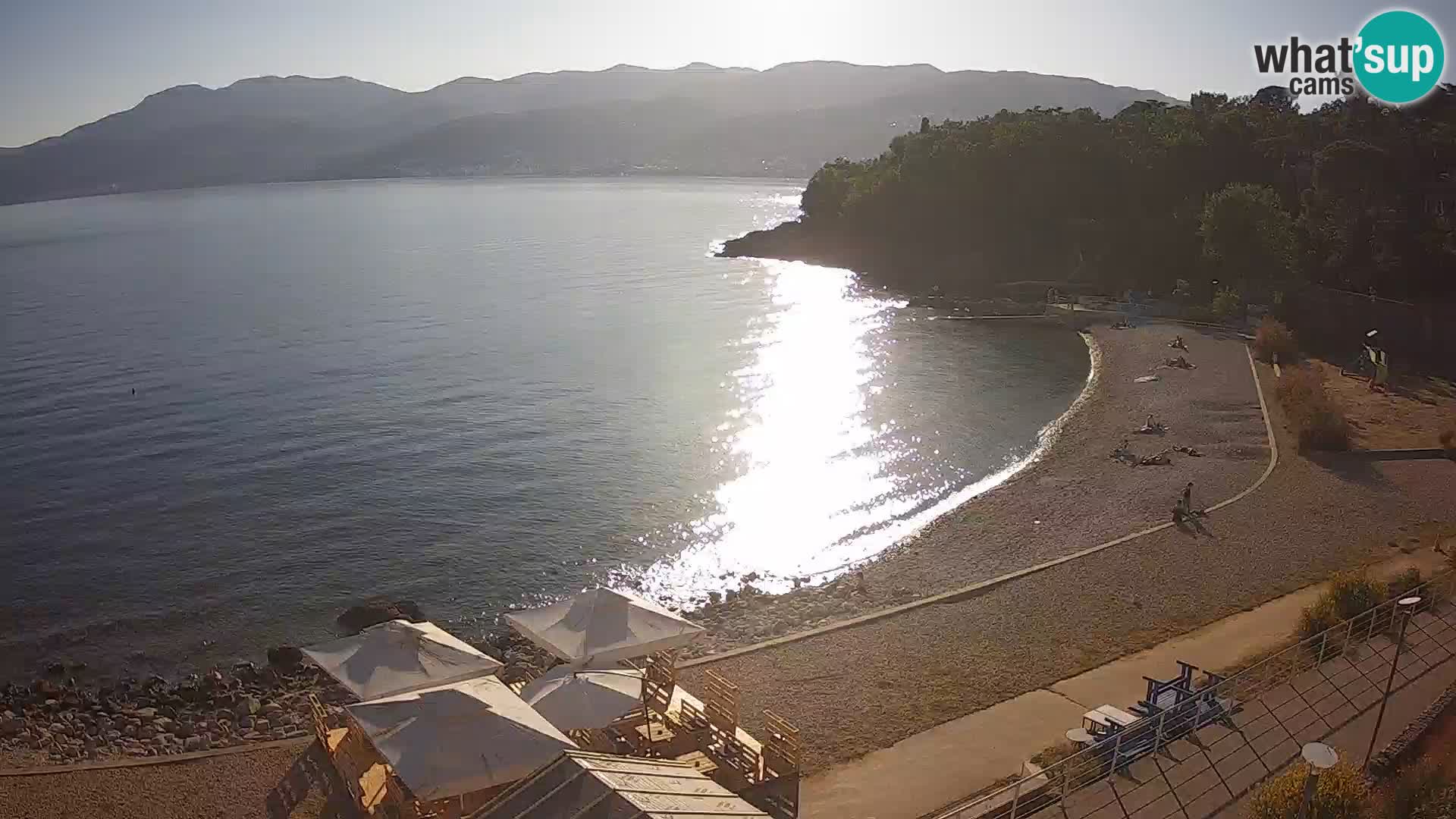 Rijeka web kamera plaža pri Bazenih Kantrida