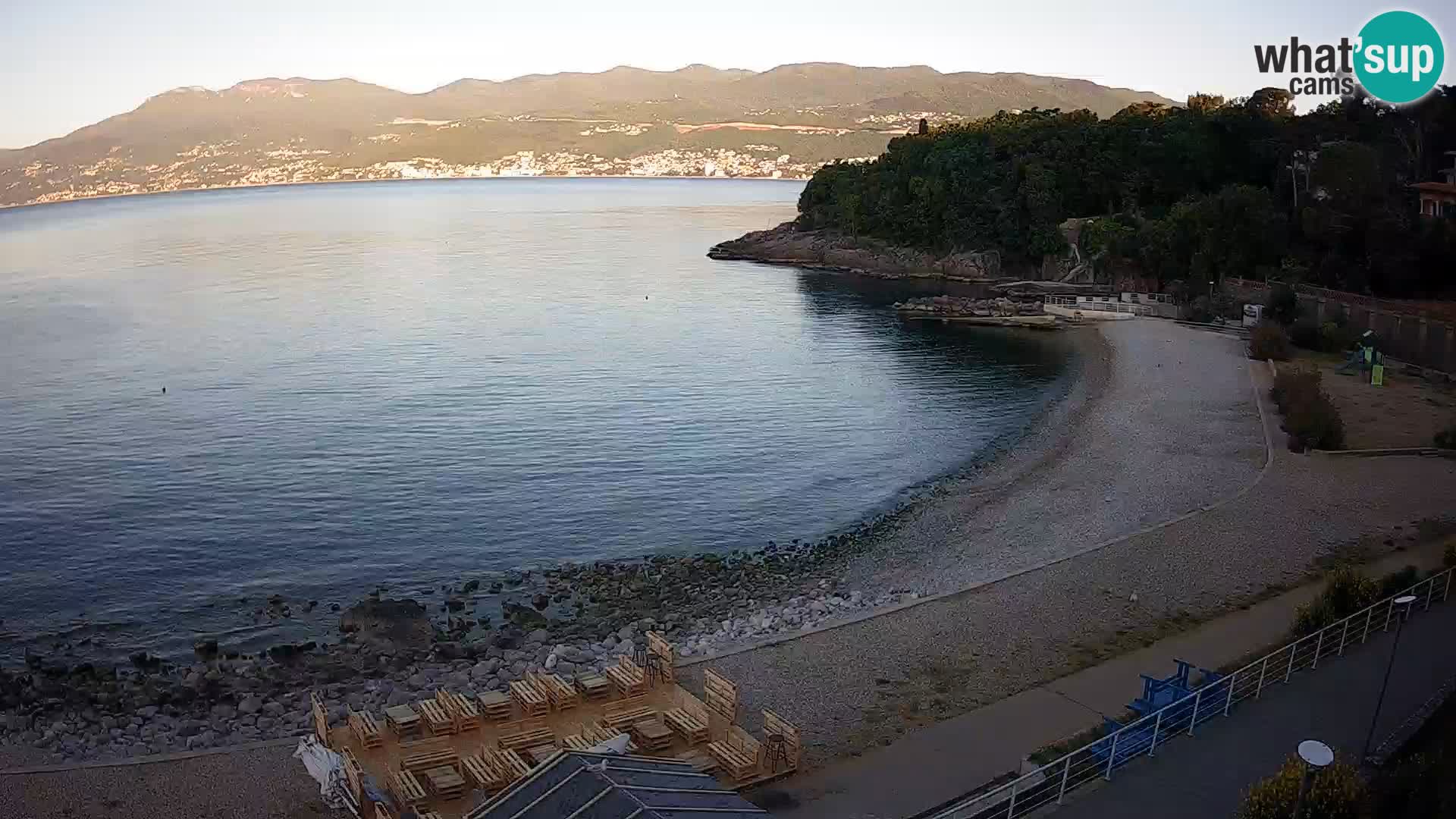 Rijeka web kamera plaža pri Bazenih Kantrida