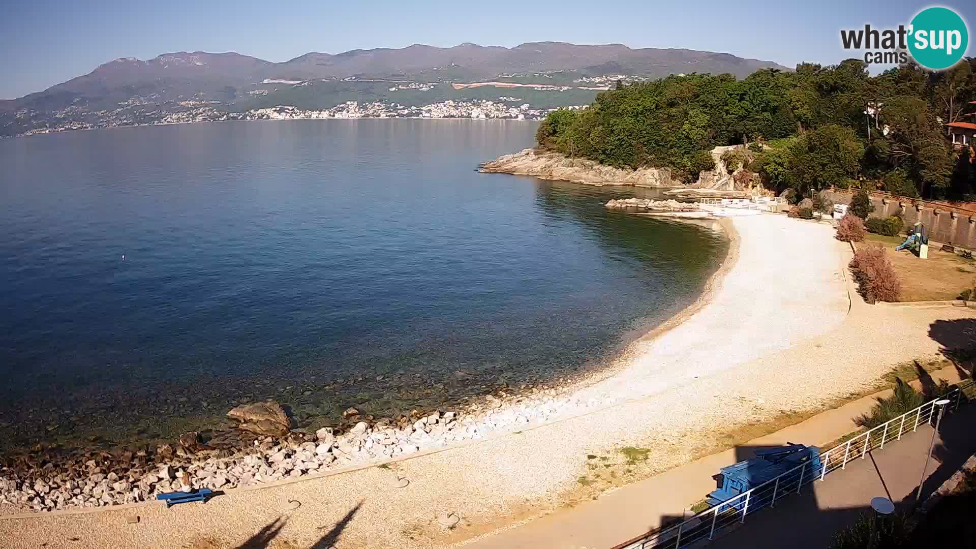 Rijeka web kamera plaža pri Bazenih Kantrida