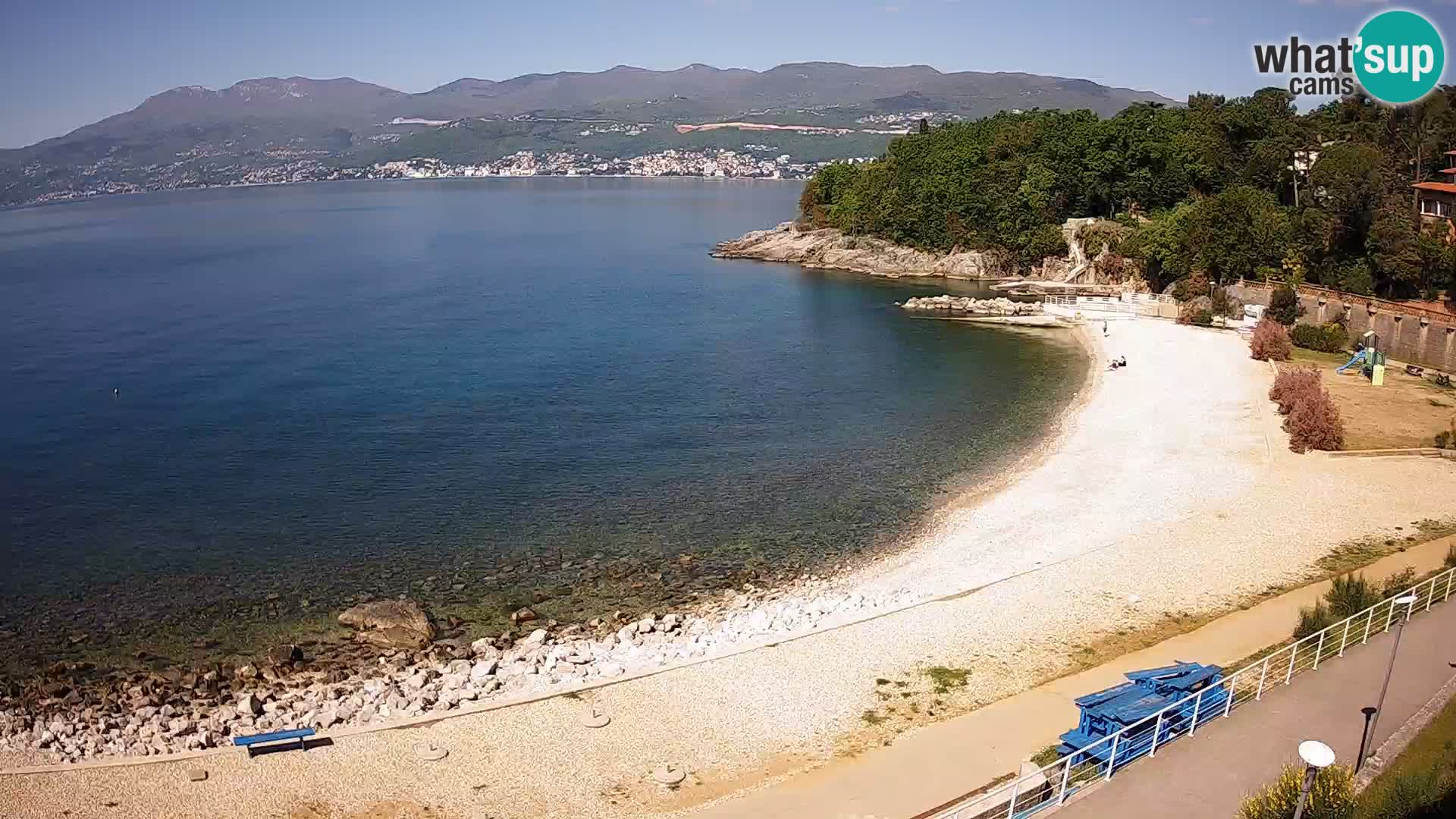 Rijeka web kamera plaža pri Bazenih Kantrida