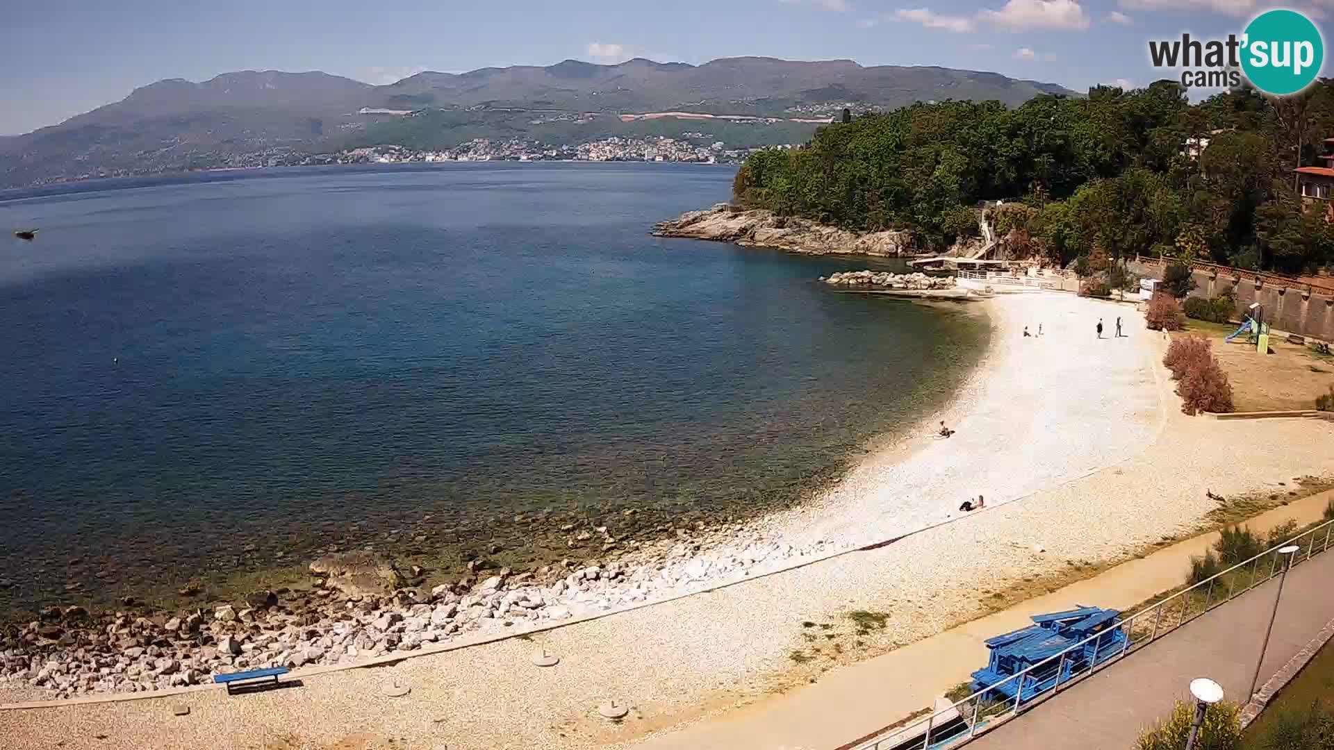 Rijeka web kamera plaža pri Bazenih Kantrida