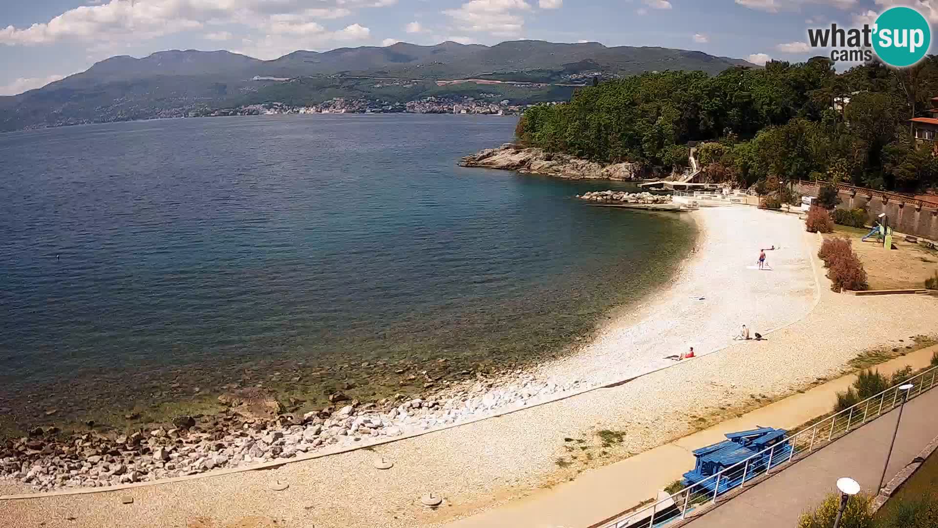 Rijeka web kamera plaža pri Bazenih Kantrida
