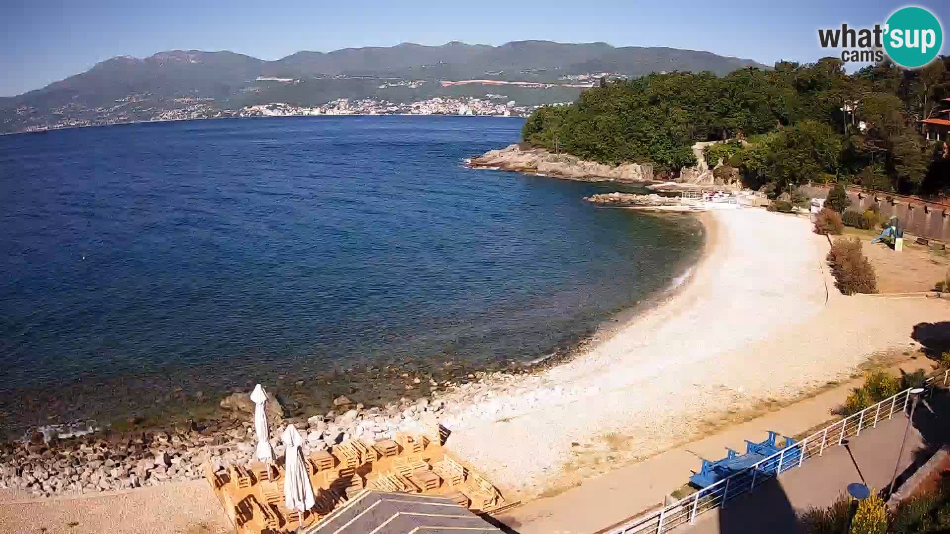 Reka Spletna kamera  plaža pri Bazenih Kantrida
