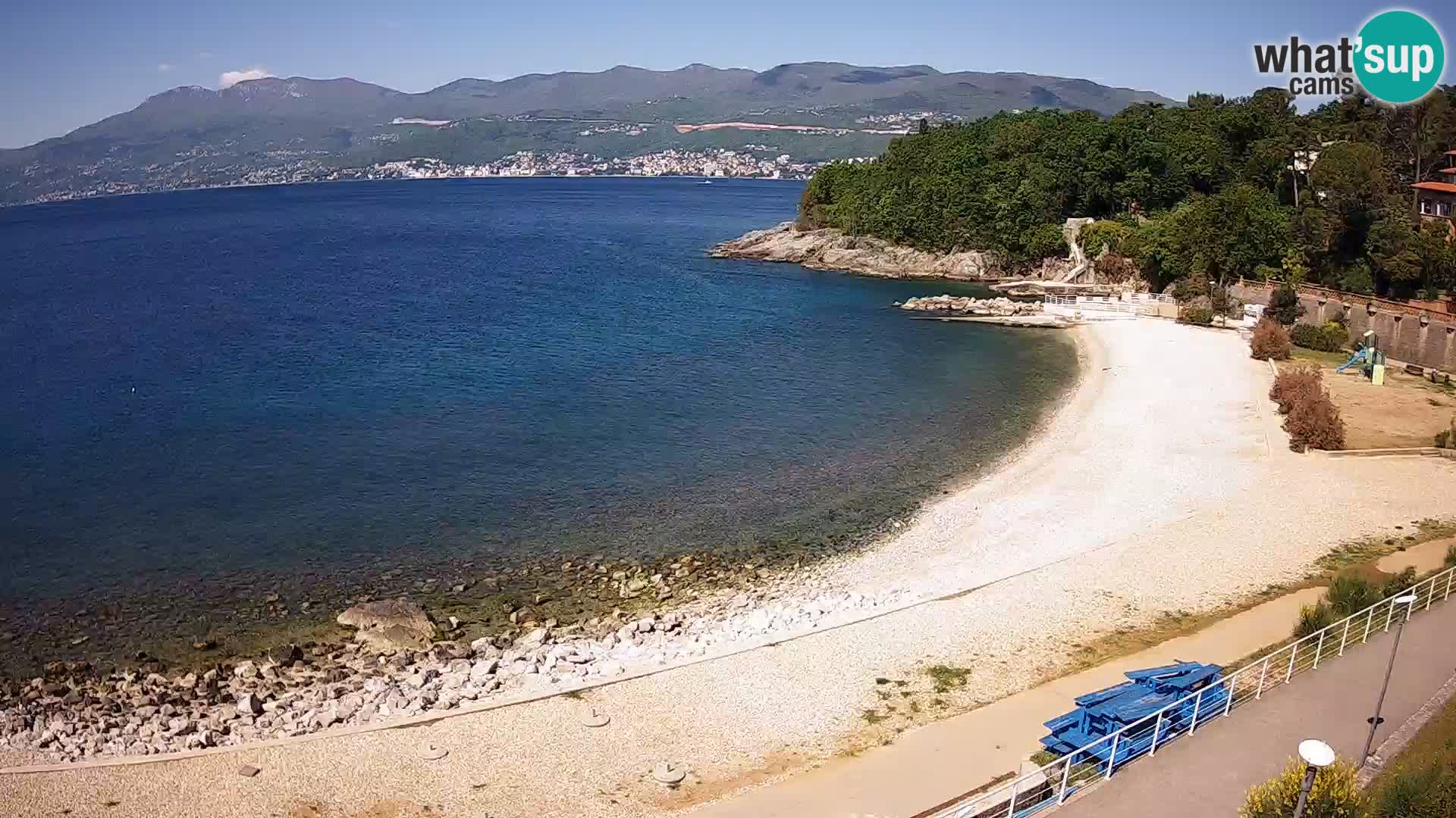 Reka Spletna kamera  plaža pri Bazenih Kantrida