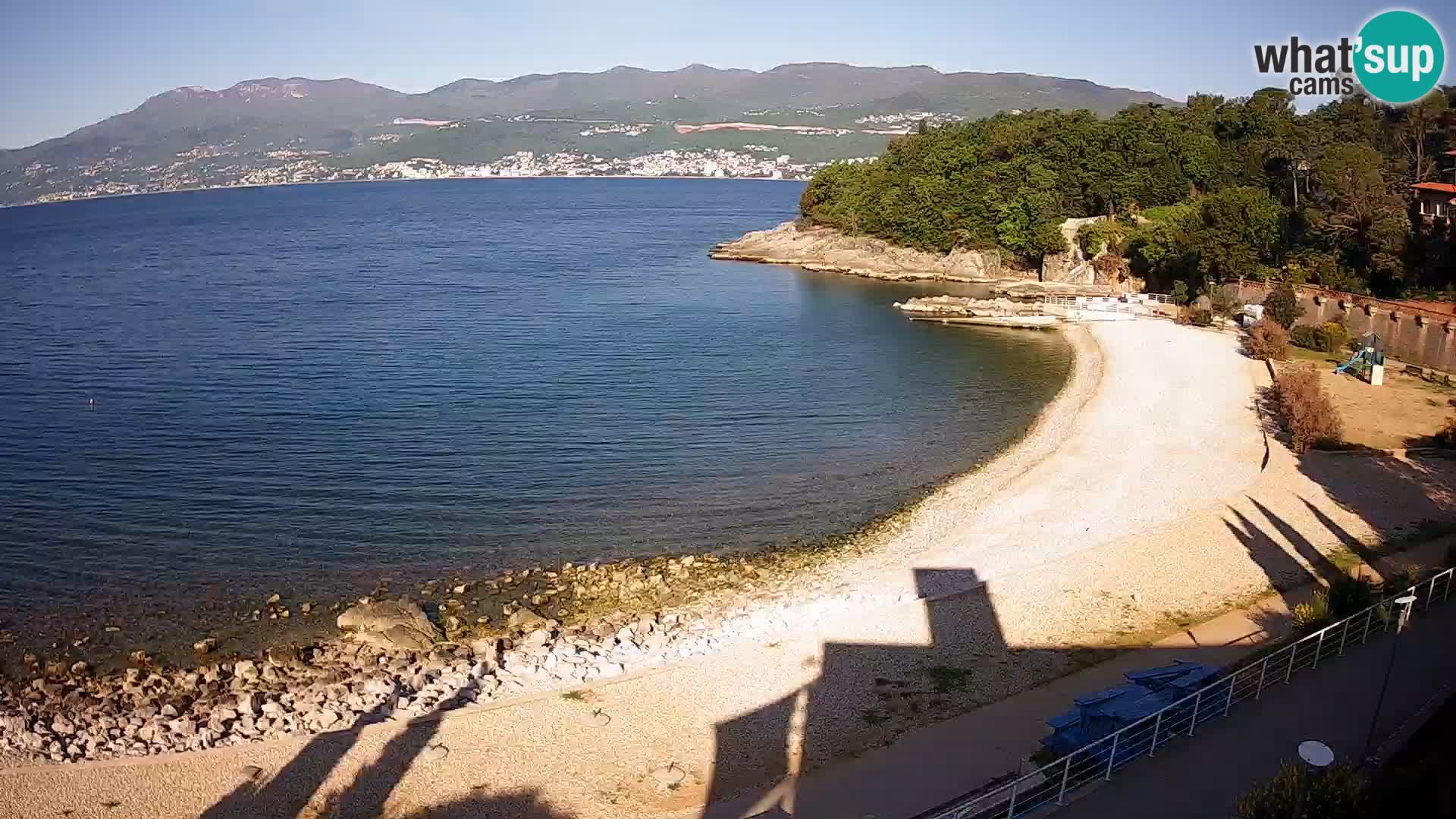 Reka Spletna kamera  plaža pri Bazenih Kantrida