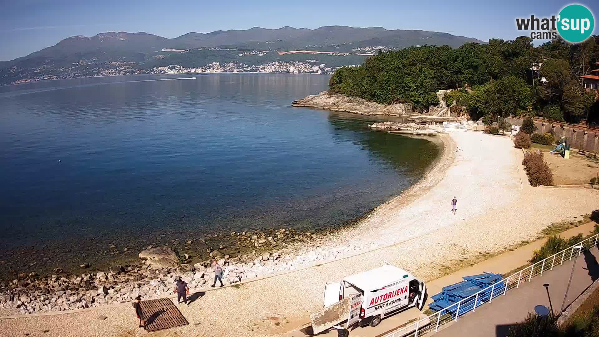 Reka Spletna kamera  plaža pri Bazenih Kantrida