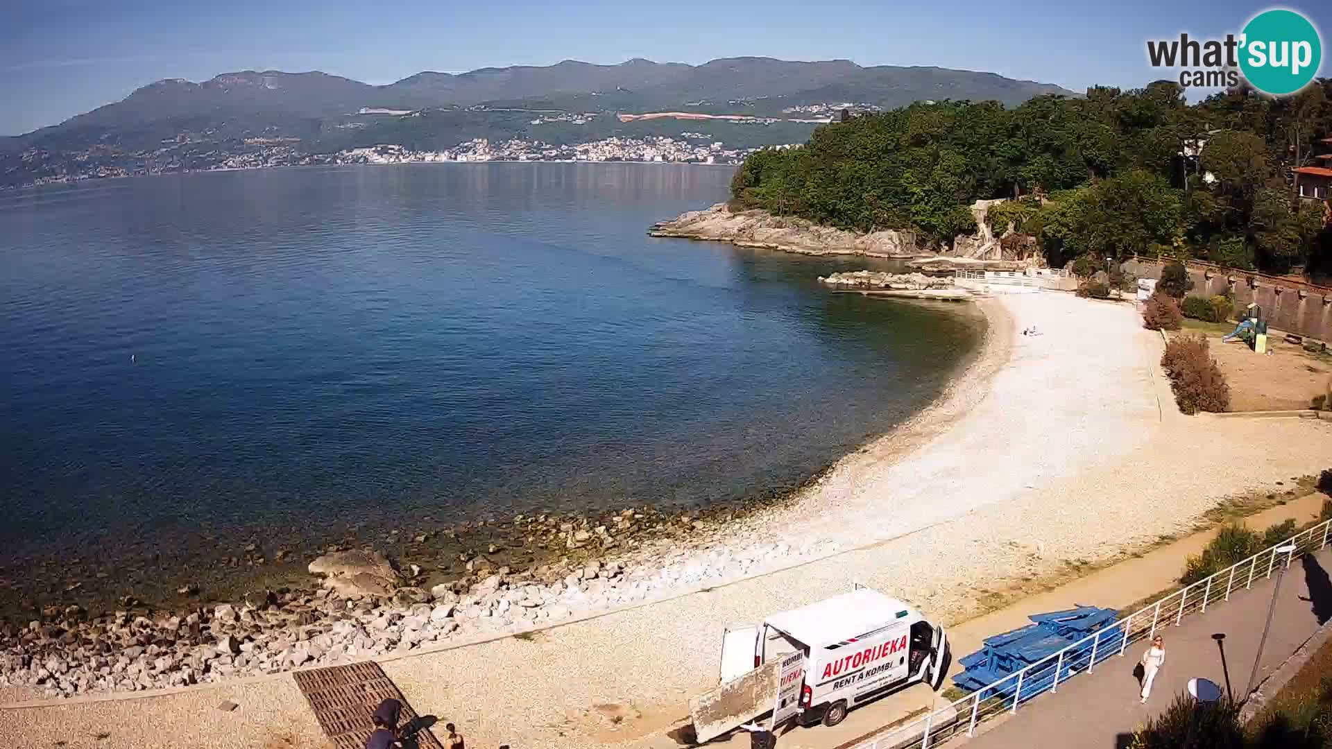 Reka Spletna kamera  plaža pri Bazenih Kantrida