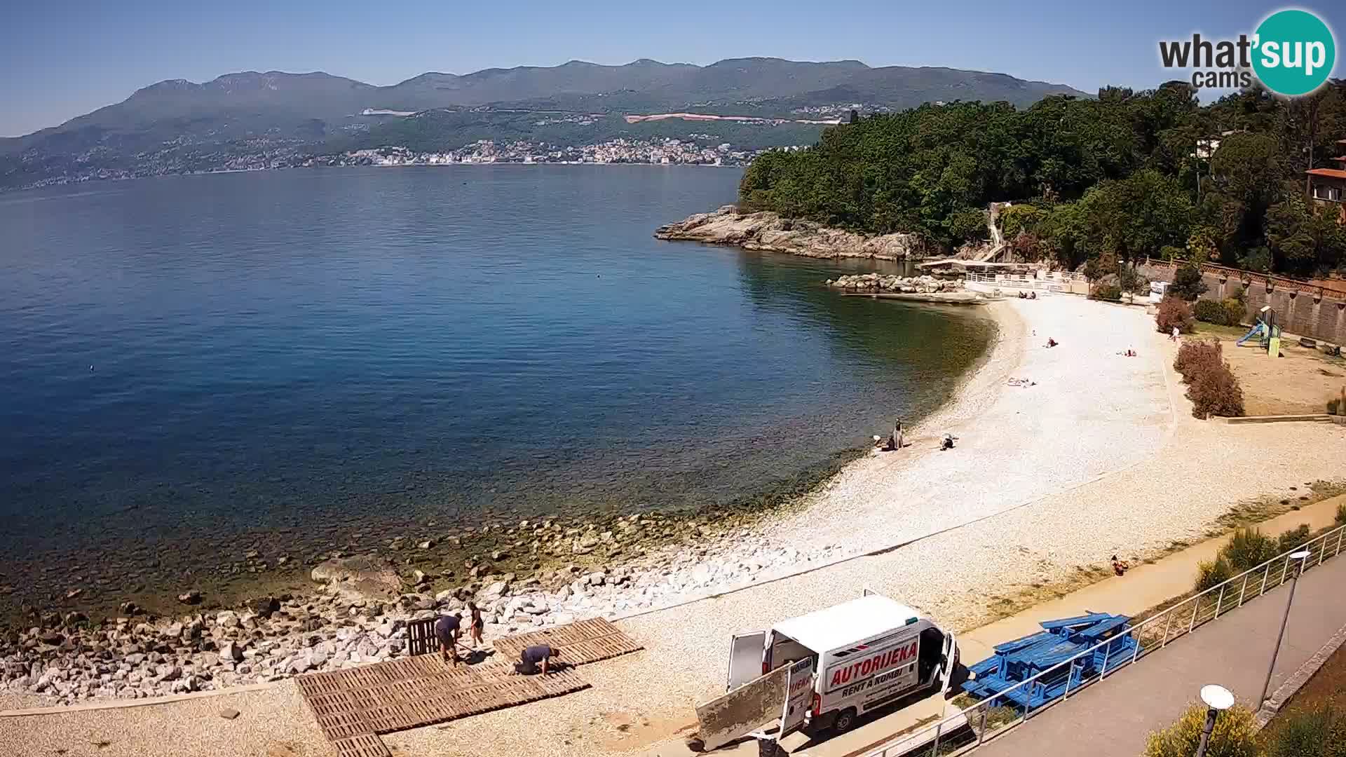 Reka Spletna kamera  plaža pri Bazenih Kantrida