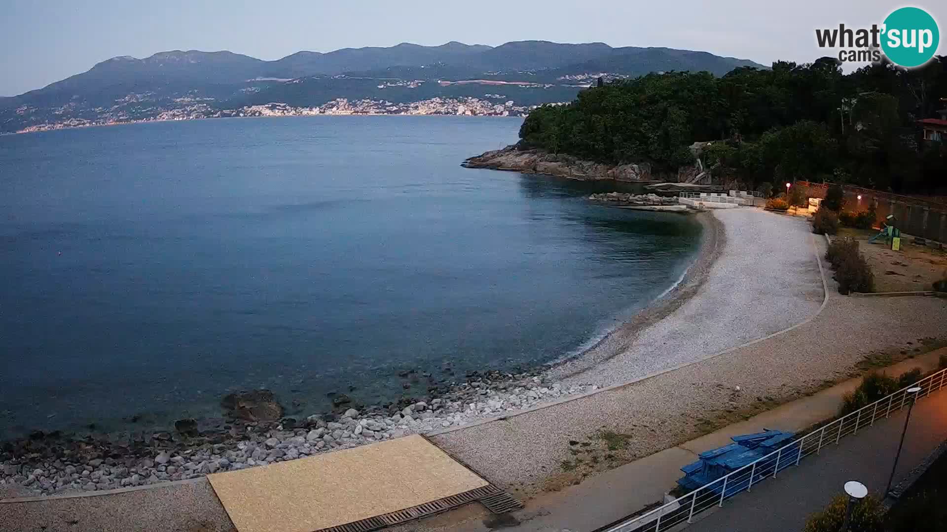 Reka Spletna kamera  plaža pri Bazenih Kantrida
