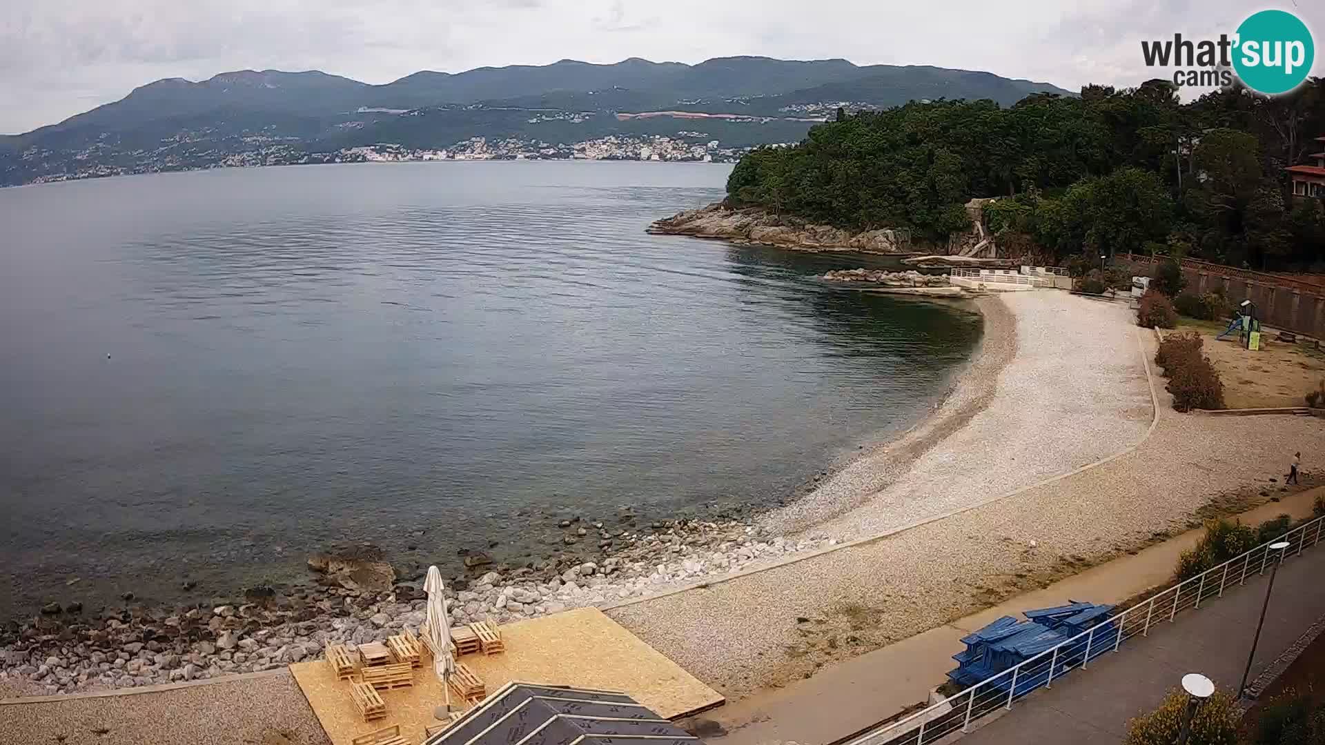 Rijeka web kamera plaža pri Bazenih Kantrida